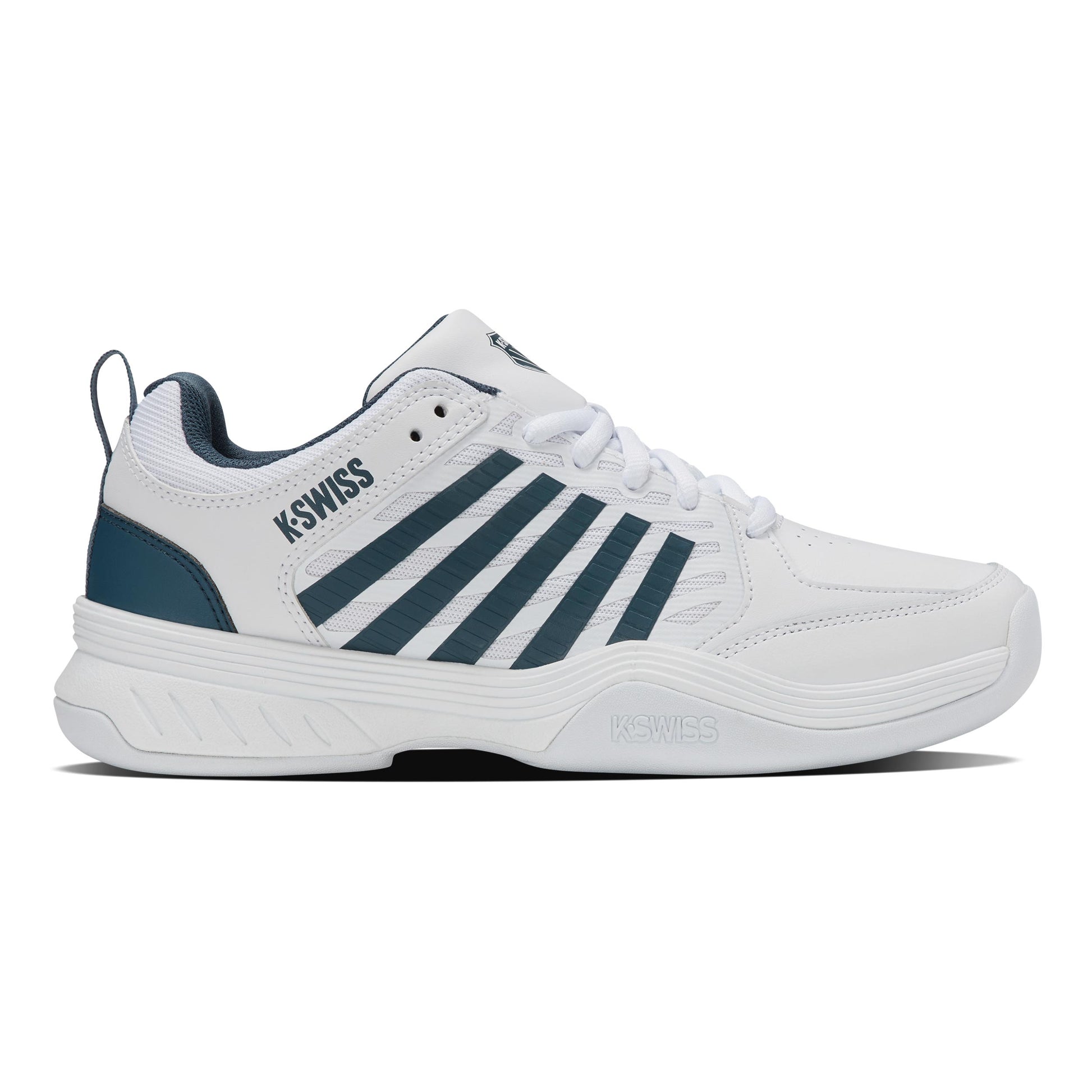 K-Swiss Court Express 2 Obuv Na Koberce Muži-Bílá,Petrolejová