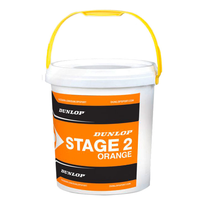 Dunlop Mini Tennis Stage 2 Orange 60ks v kyblíku
