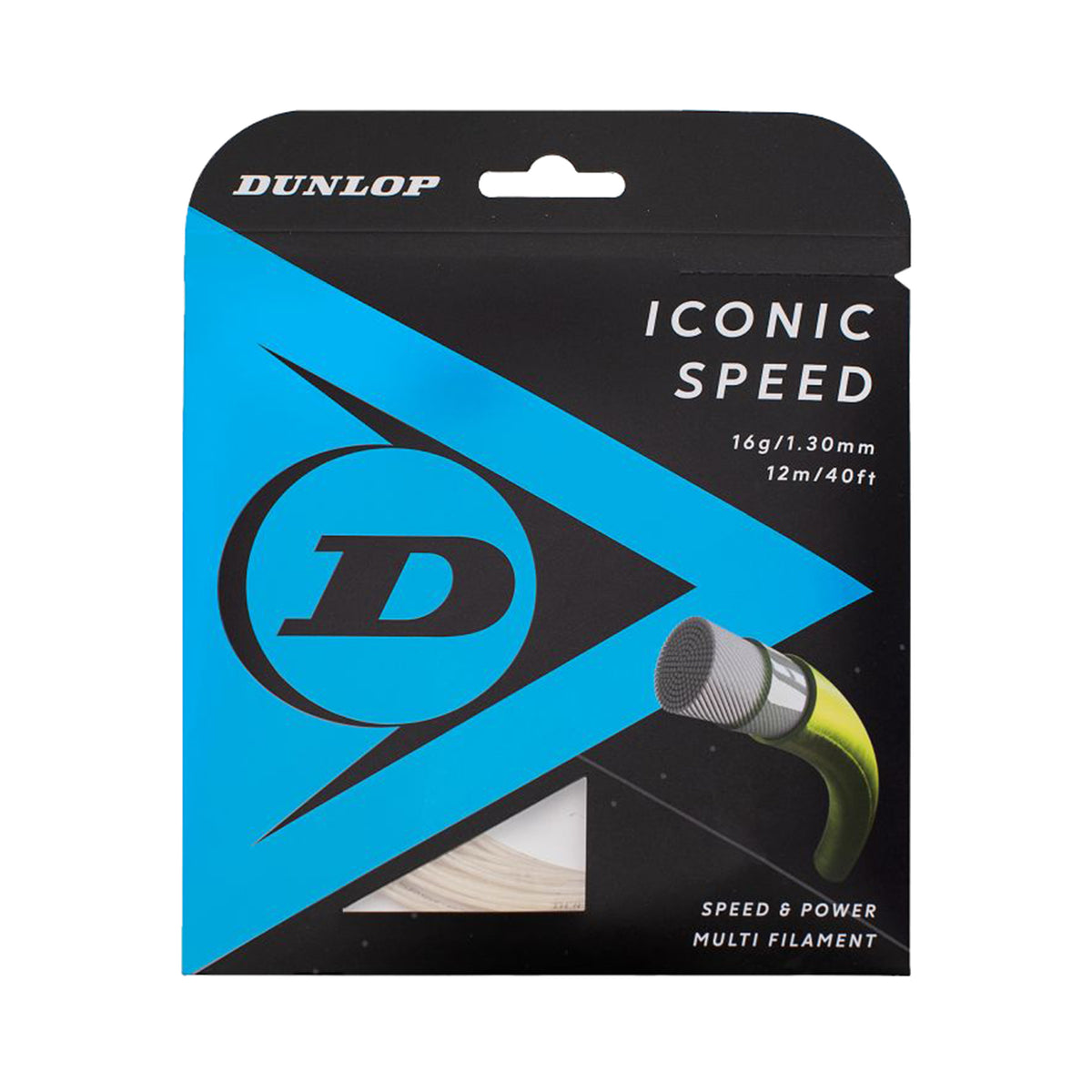 Dunlop Iconic Speed Výpletová Sada 12m-Přírodní Barvy