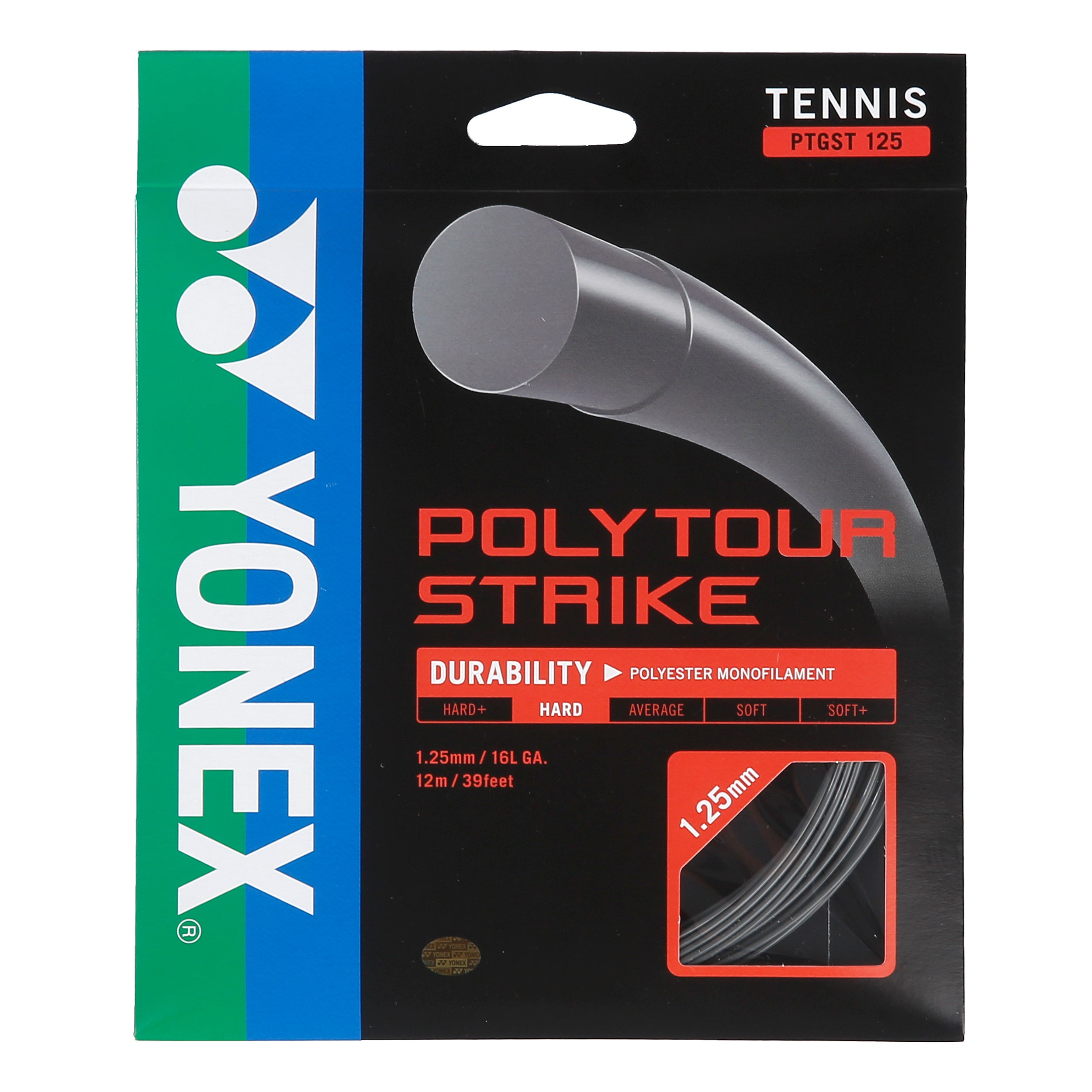 Yonex Poly Tour Strike Výpletová sada 12m - tmavě šedá