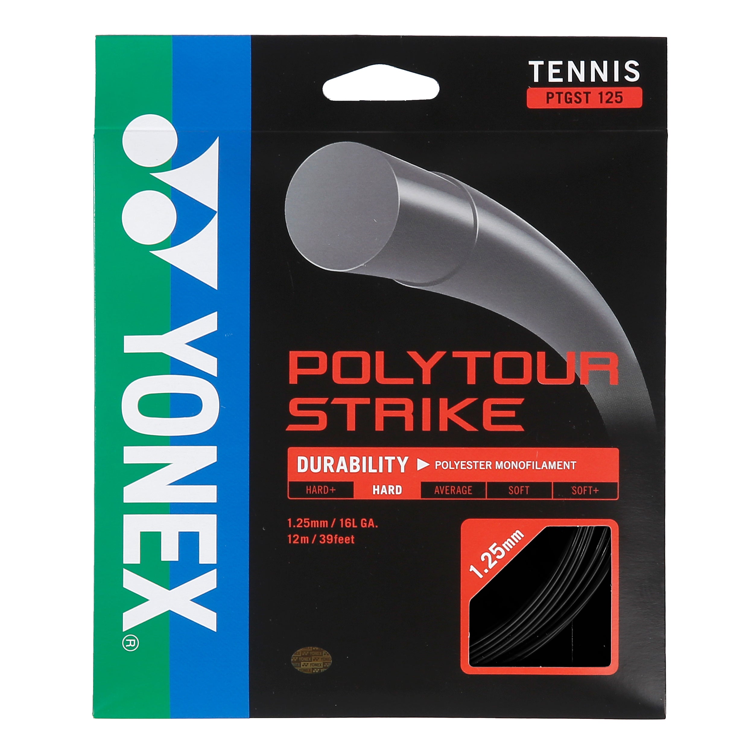 Yonex Poly Tour Strike Výpletová sada 12m - černá