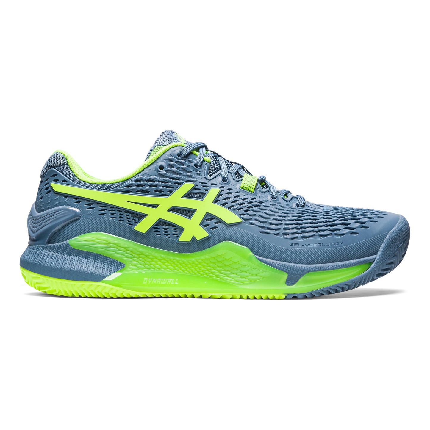 ASICS Gel-Resolution 9 Obuv na antuku Muži - modrá, neonově zelená