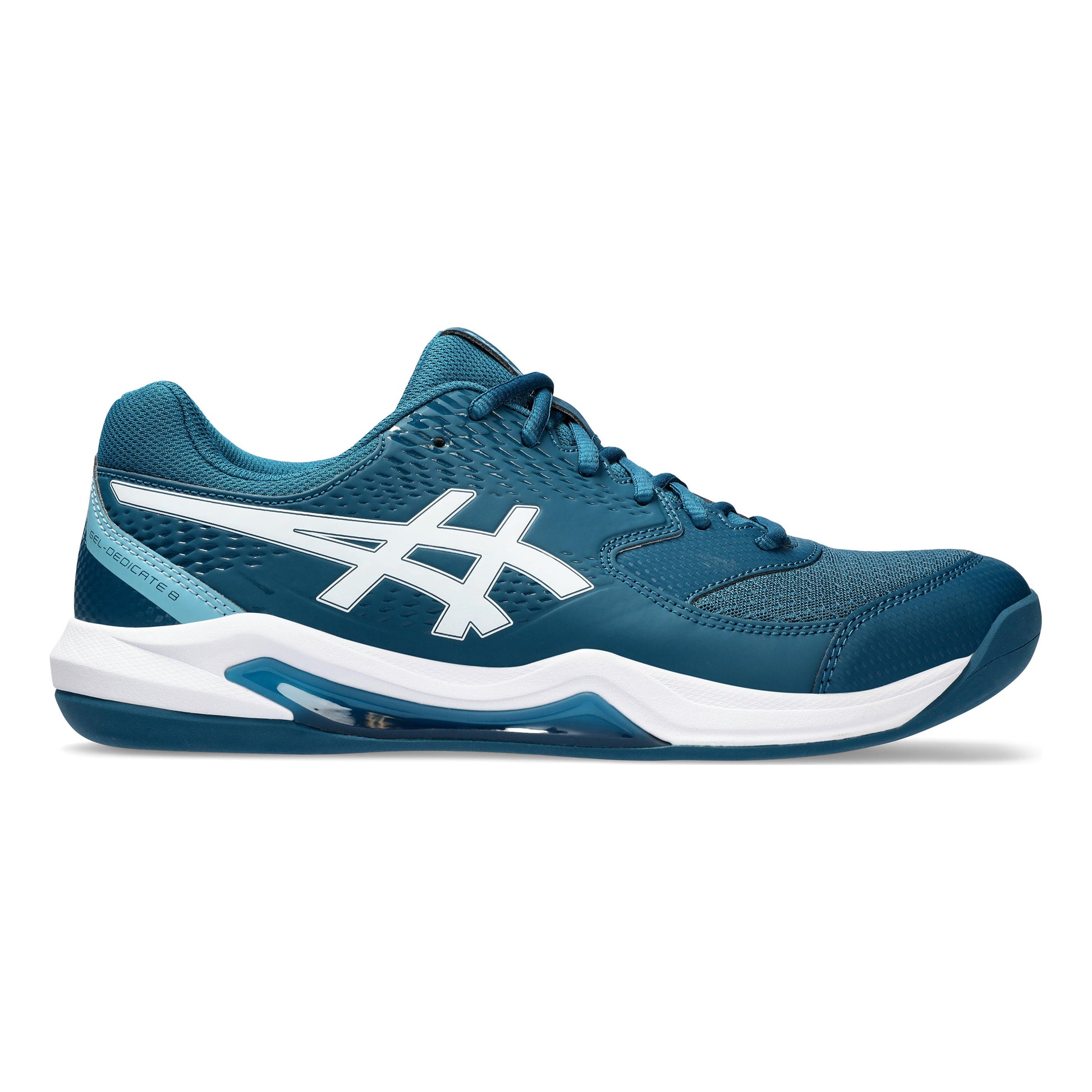 ASICS Gel-Dedicate 8 Indoor Obuv na koberce Muži - petrolejová, bílá