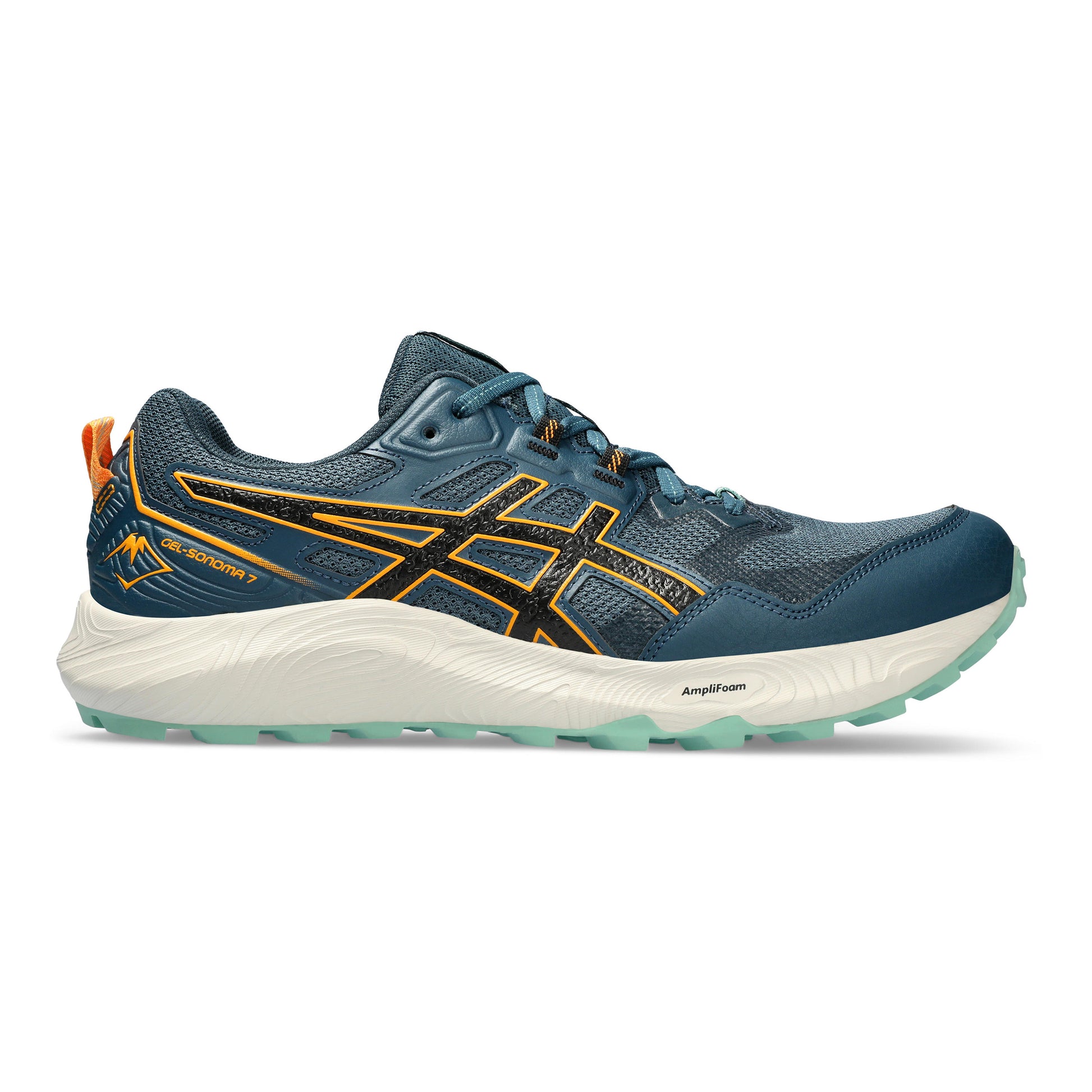 ASICS Gel-Sonoma 7 Obuv pro měkčí povrch,žádný asfalt Muži - petrolejová, oranžová