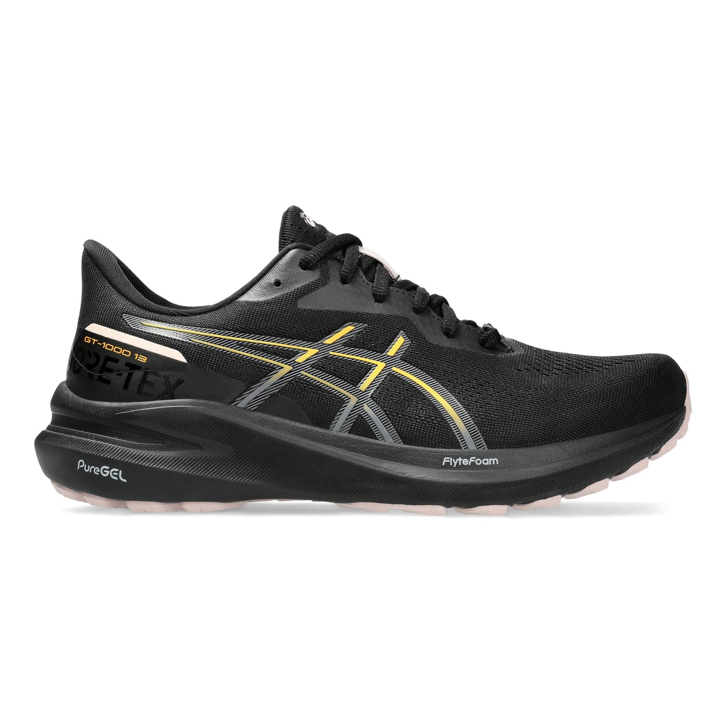 ASICS GT-1000 13 GTX Stabilní Obuv Dámy-Černá,Oranžová