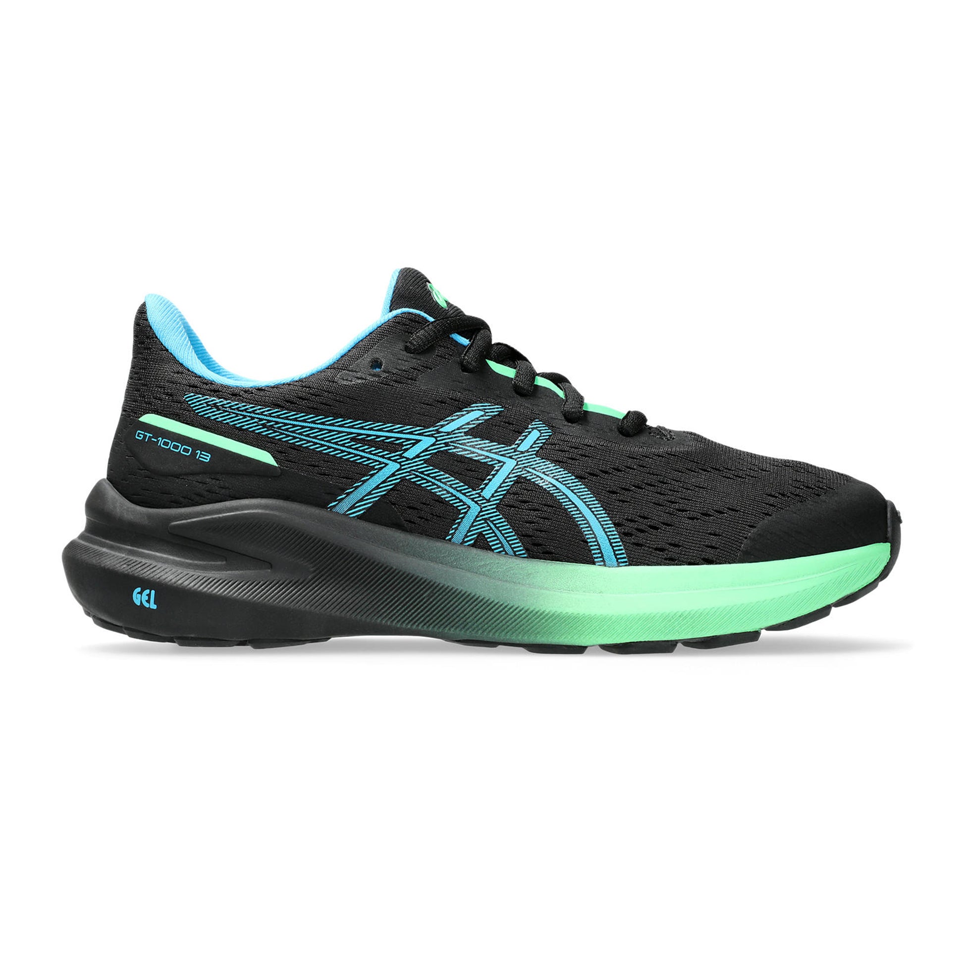 ASICS GT-1000 13 GS Stabilní obuv Děti - černá, zelená