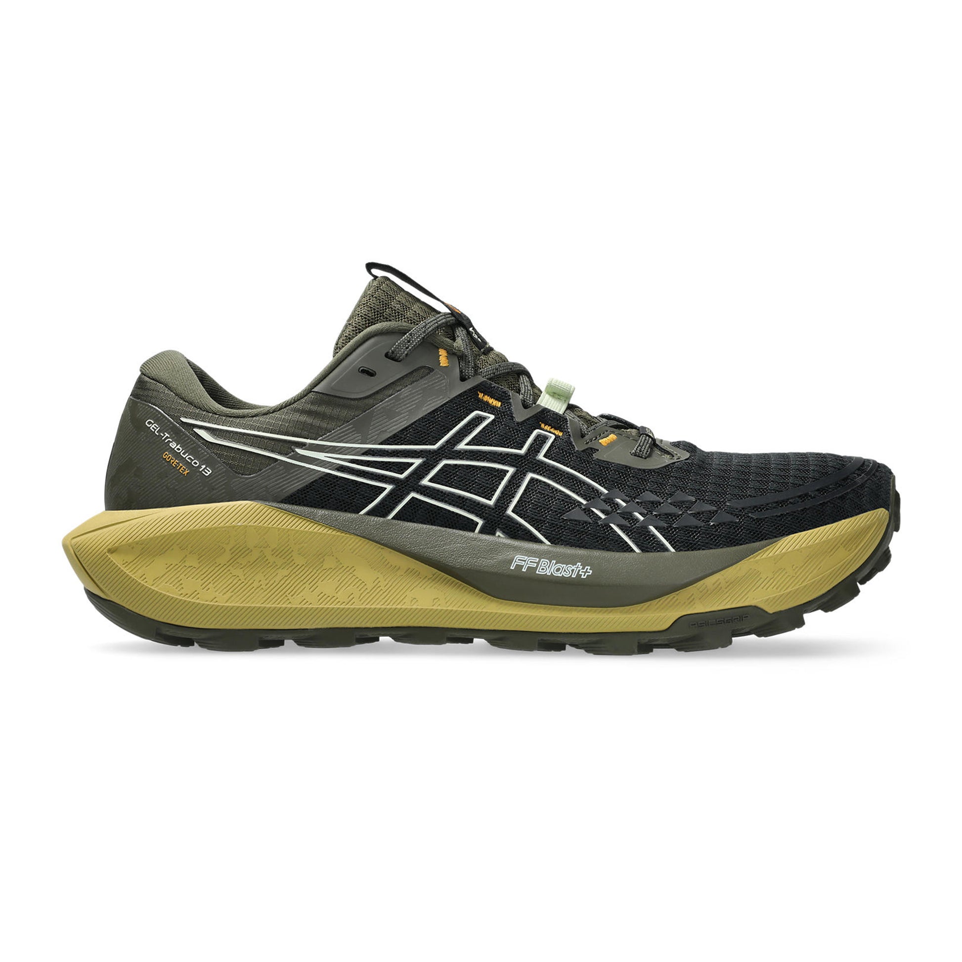 ASICS Gel-Trabuco 13 GTX Obuv Pro Měkčí Povrch,žádný Asfalt Muži-Černá,Khaki