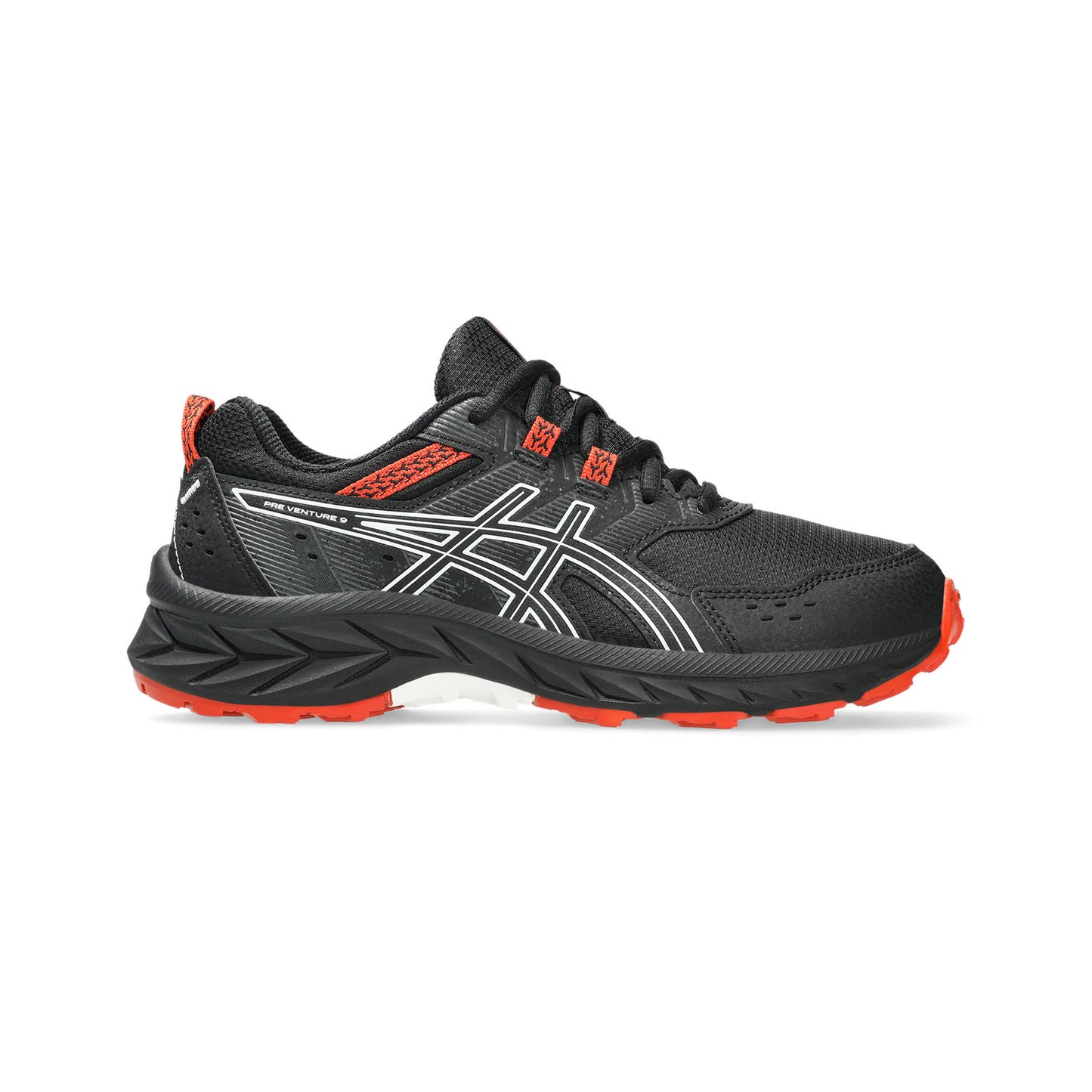 ASICS Pre-Venture 9 GS Obuv Pro Měkčí Povrch,žádný Asfalt Děti-Černá,Bílá