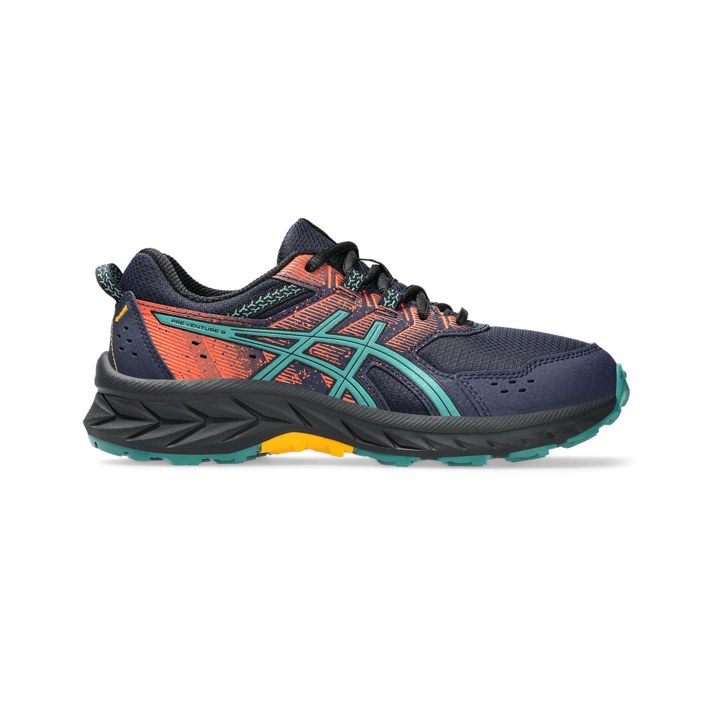 ASICS Pre-Venture 9 GS Obuv Pro Měkčí Povrch,žádný Asfalt Děti-Tmavě Modrá,Blaugrau