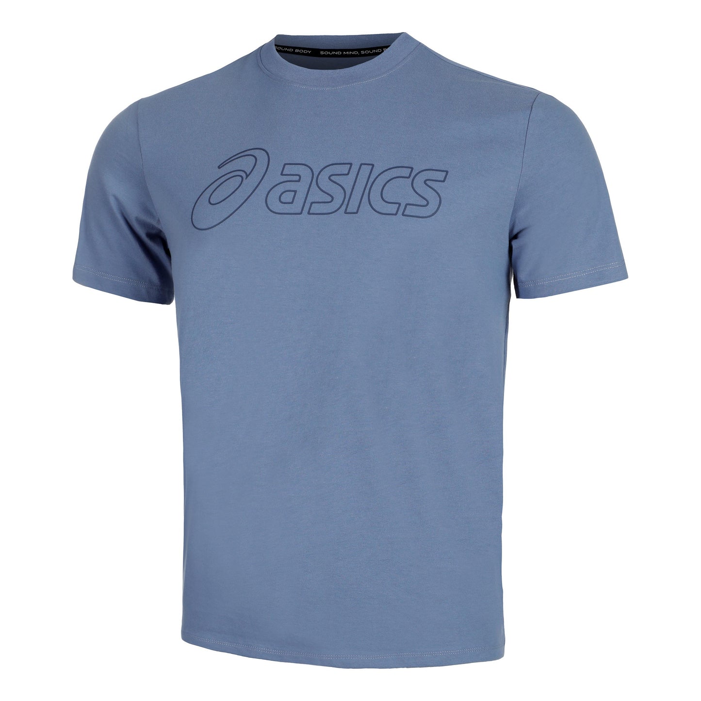 ASICS Logo Tričko Muži - blaugrau,