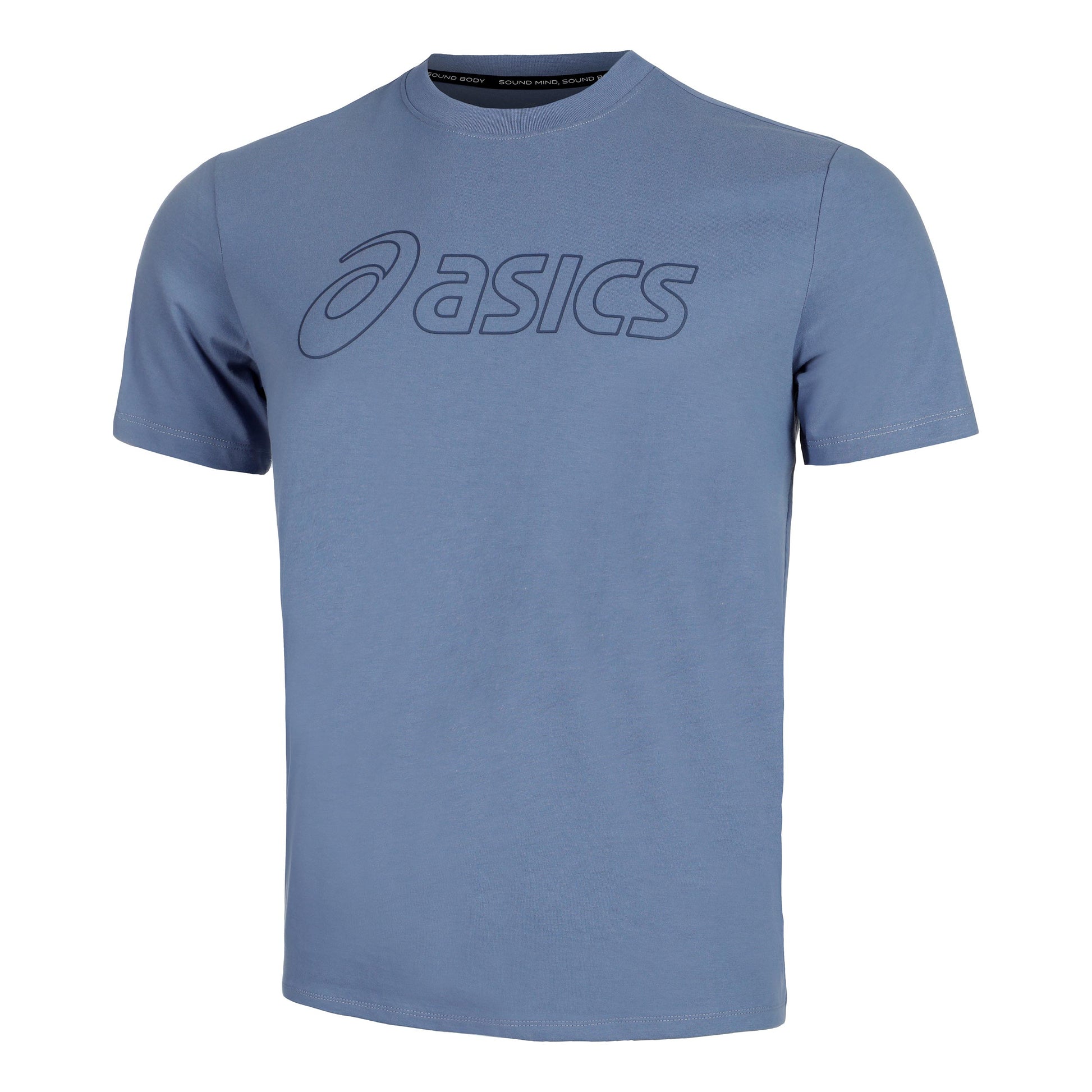 ASICS Logo Tričko Muži - blaugrau,