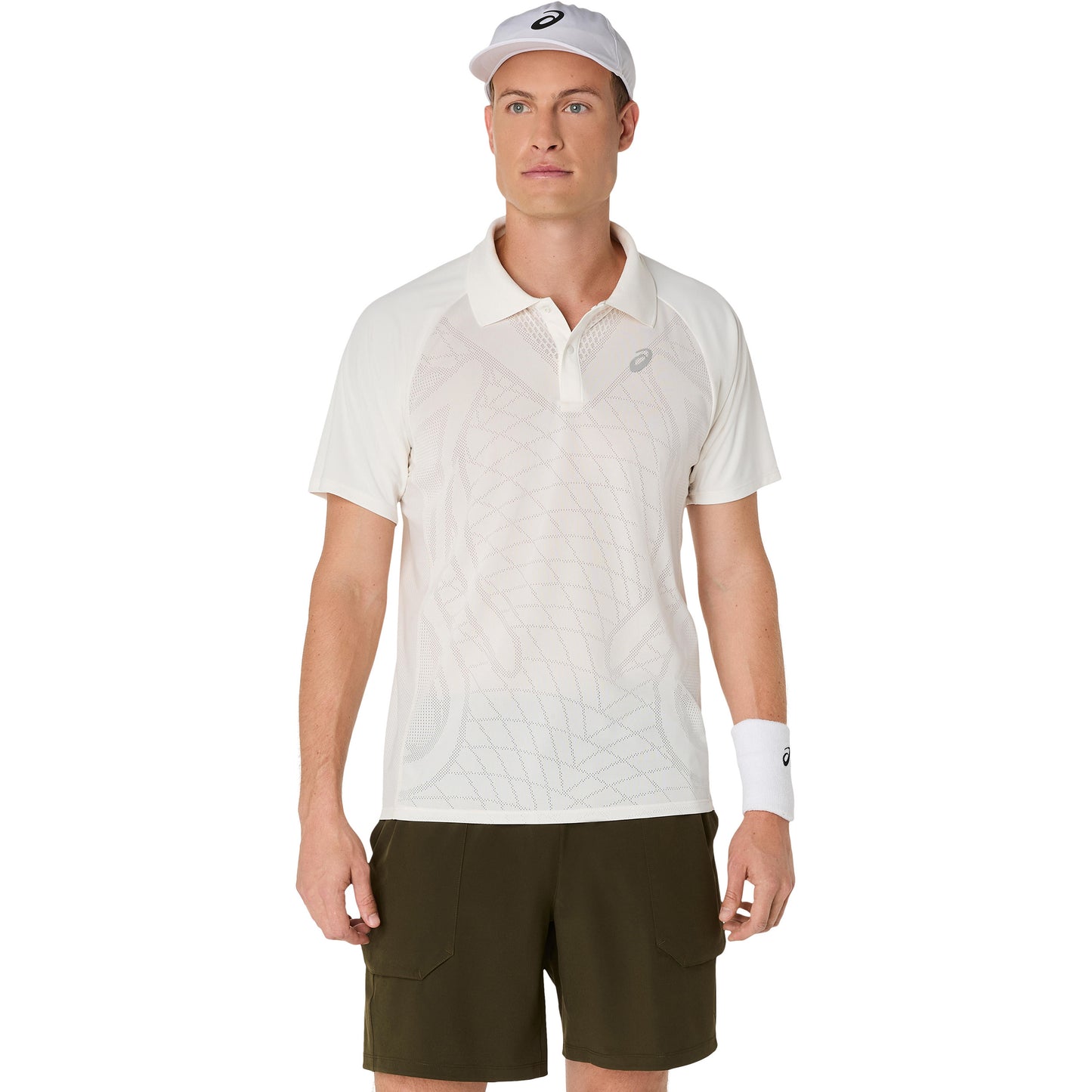 ASICS Match Actibreeze Pólo Muži-Krémová