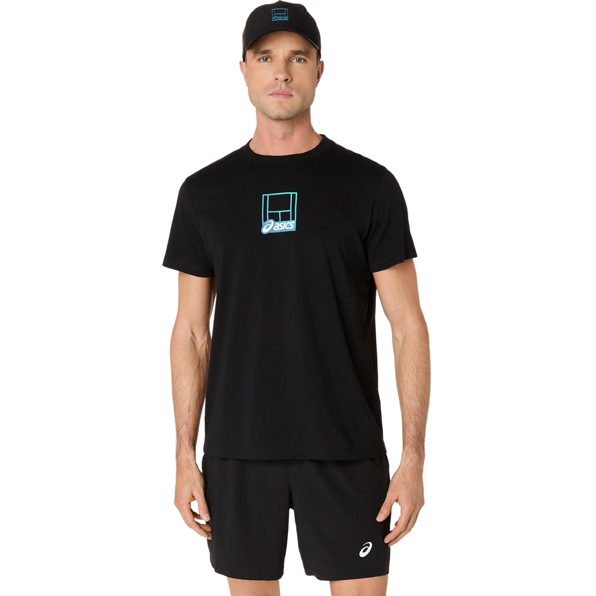 ASICS Court Core Graphic Tričko Muži-černá