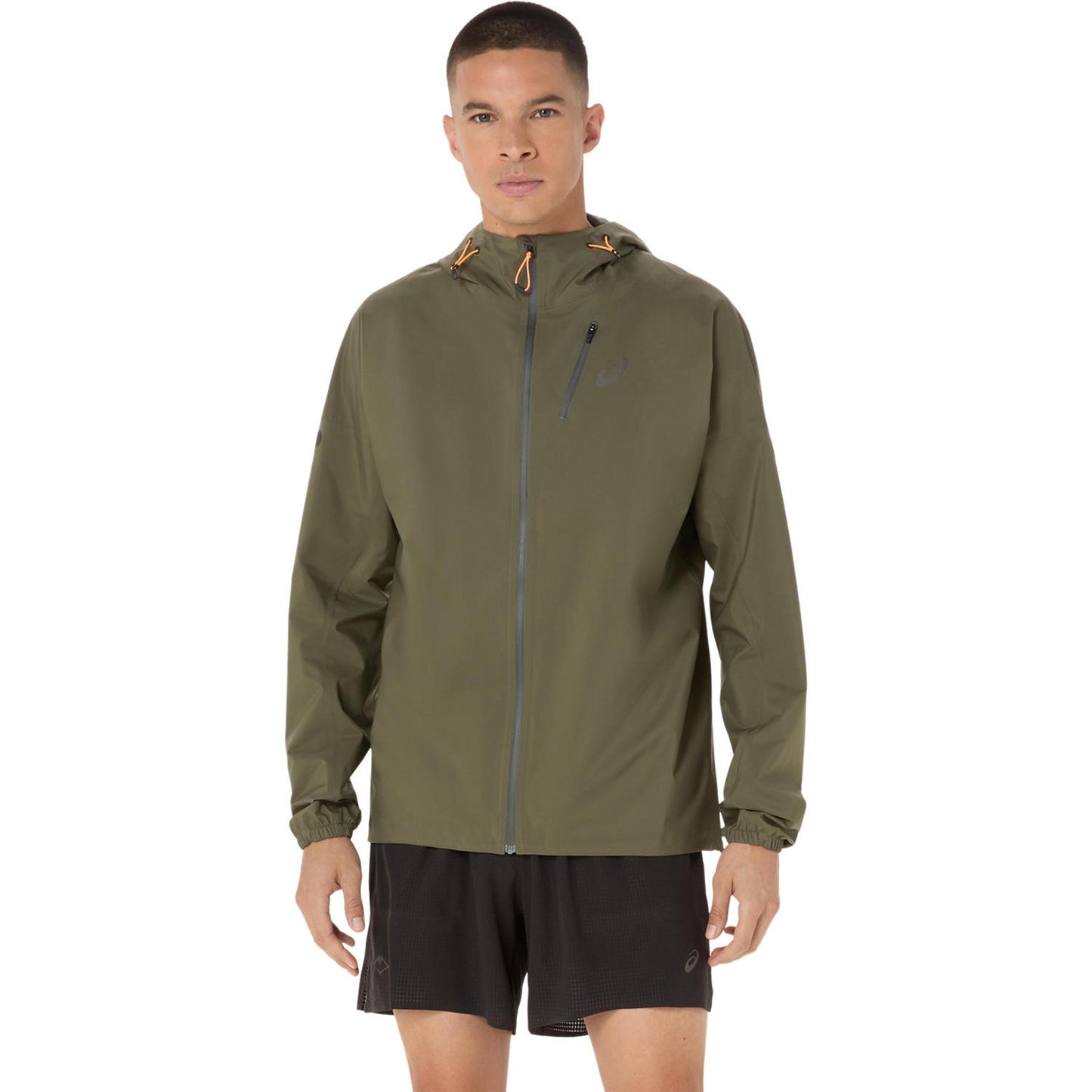 ASICS Fujitrail Elite Waterproof Běžecká bunda Muži-zelená