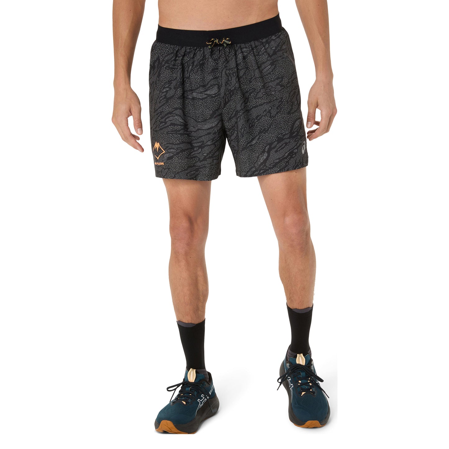 ASICS Fujitrail AOP 5in Běžecké Šortky Muži-Černá
