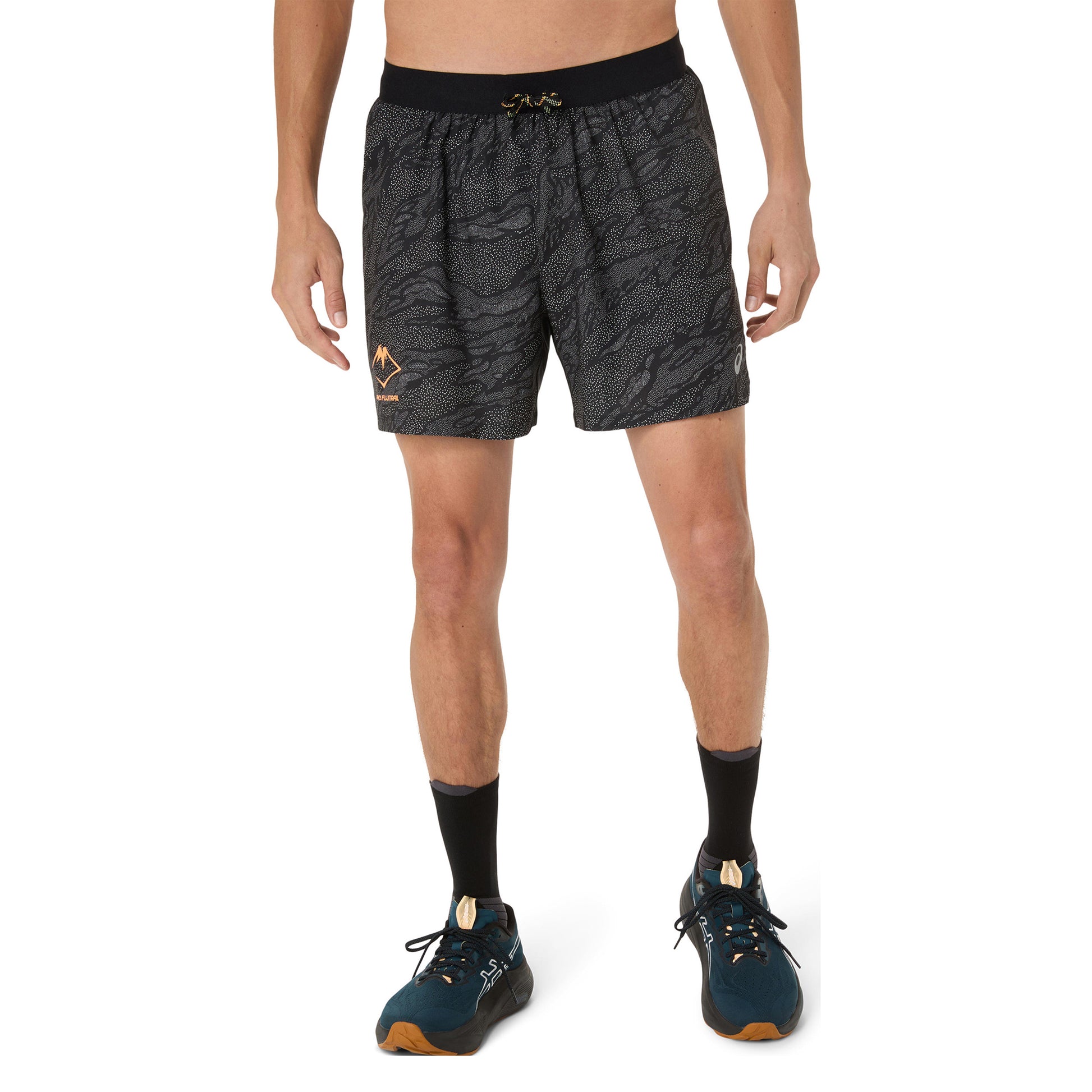 ASICS Fujitrail AOP 5in Běžecké Šortky Muži-Černá