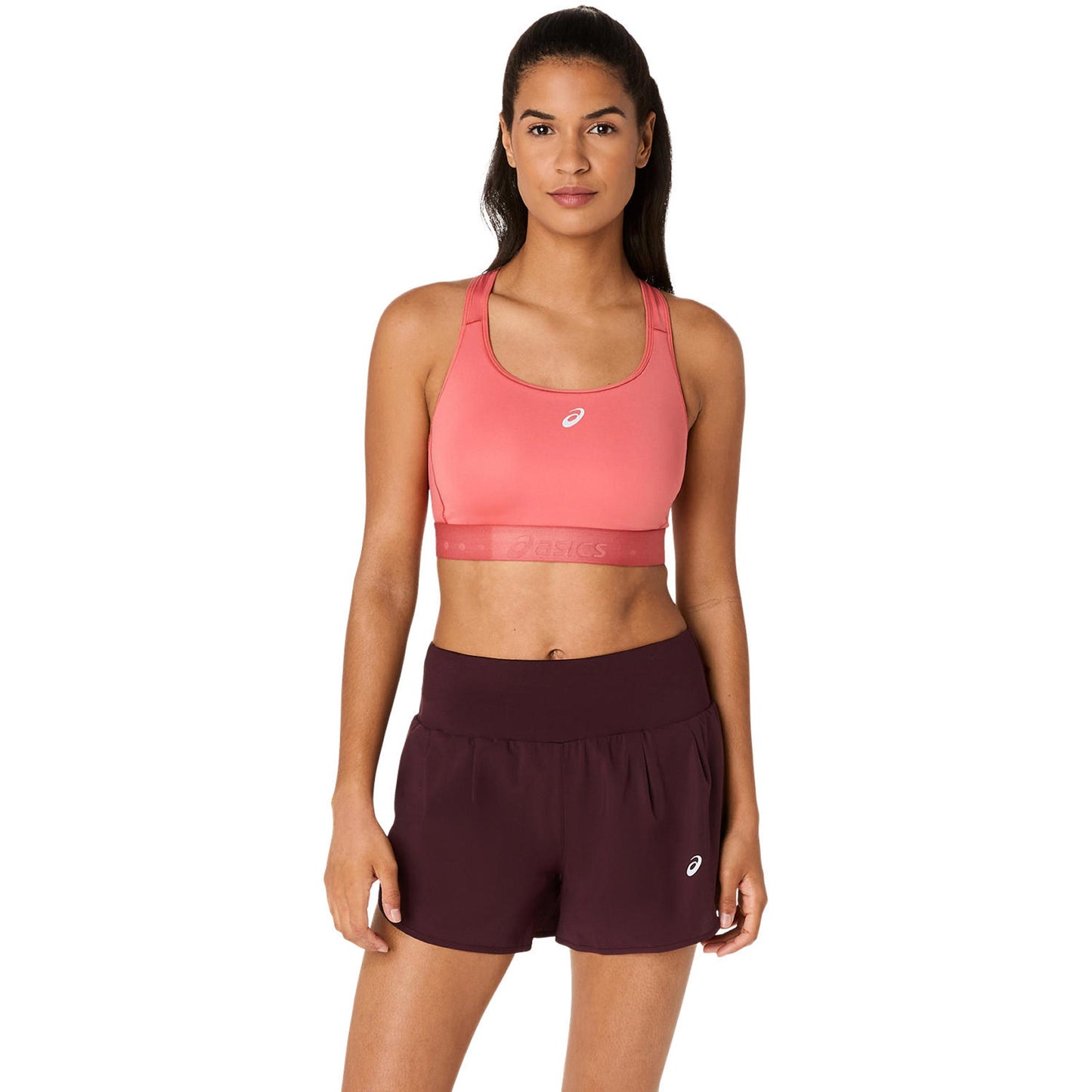 ASICS Road Compression  Sportovní podprsenka Dámy - korálová