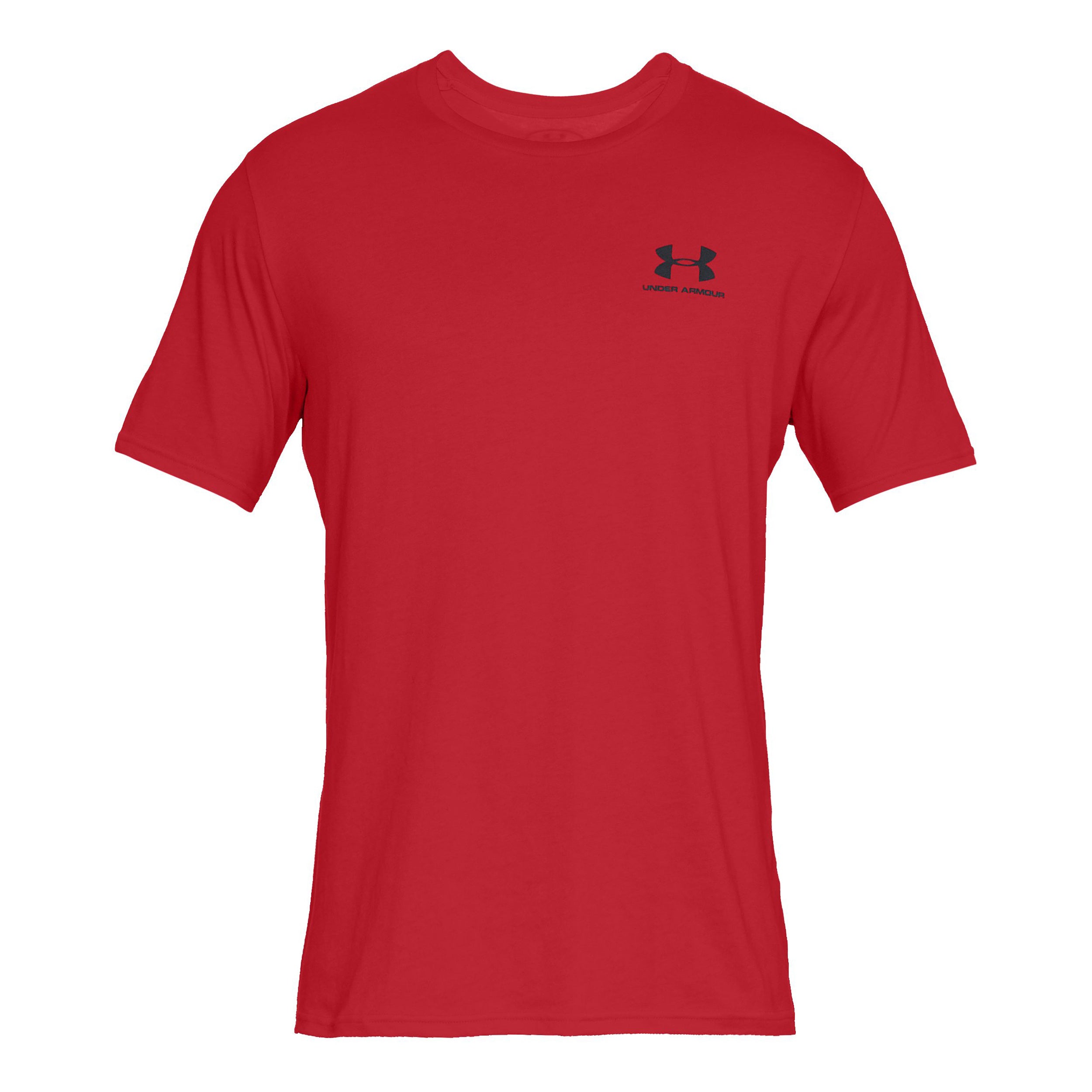 Under Armour Sportstyle Left Chest Tričko Muži-Červená,Černá