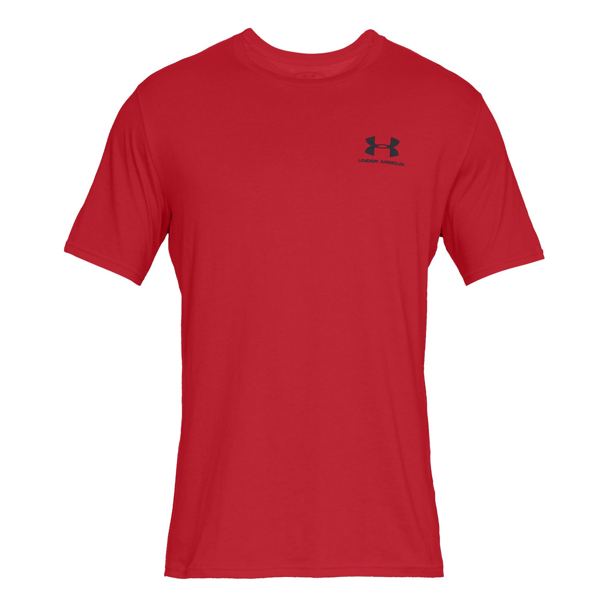 Under Armour Sportstyle Left Chest Tričko Muži-Červená,Černá