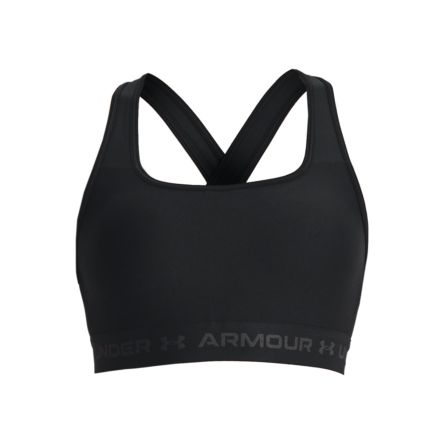 Under Armour Crossback Mid Sportovní Podprsenka Dámy-Černá,Šedá
