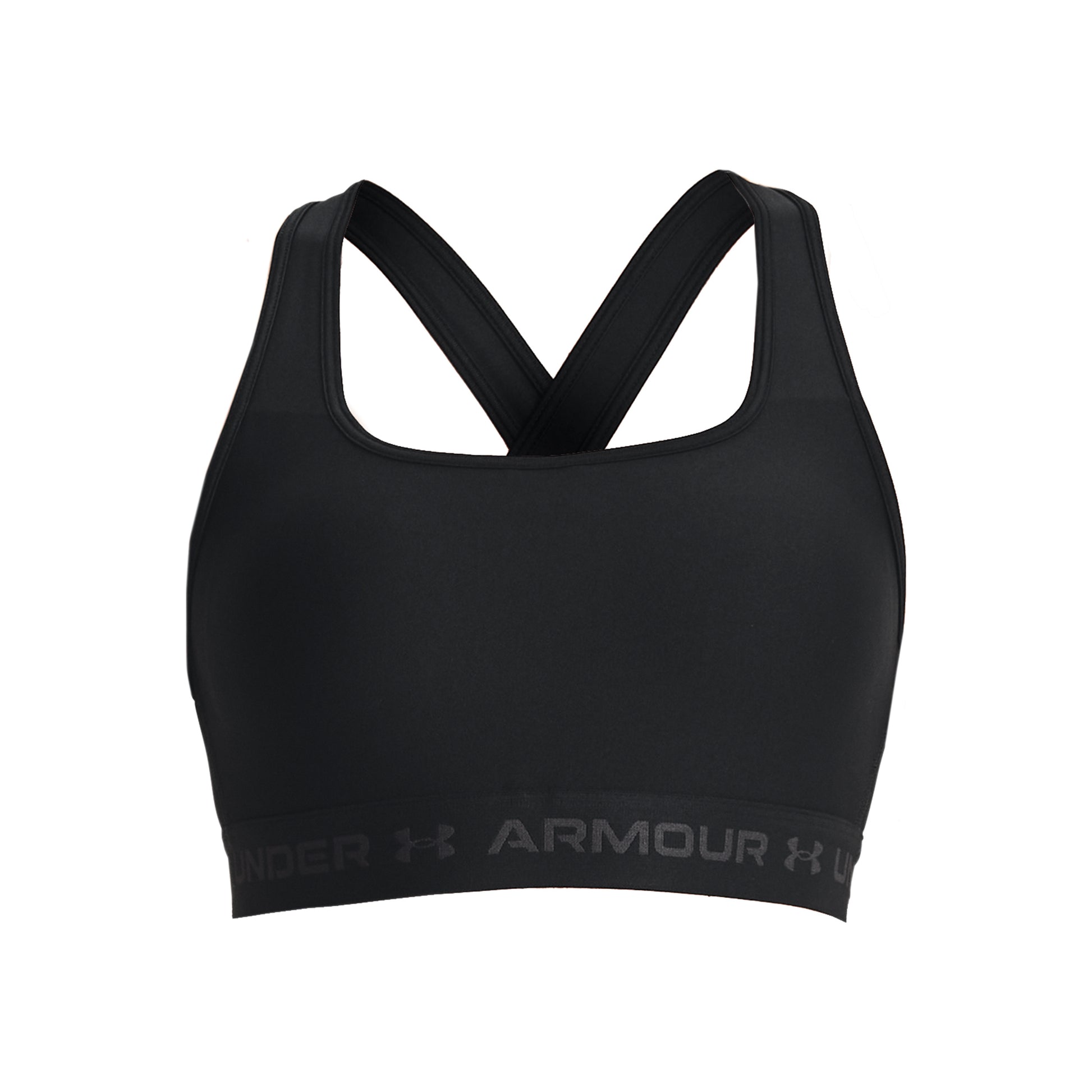 Under Armour Crossback Mid Sportovní Podprsenka Dámy-Černá,Šedá