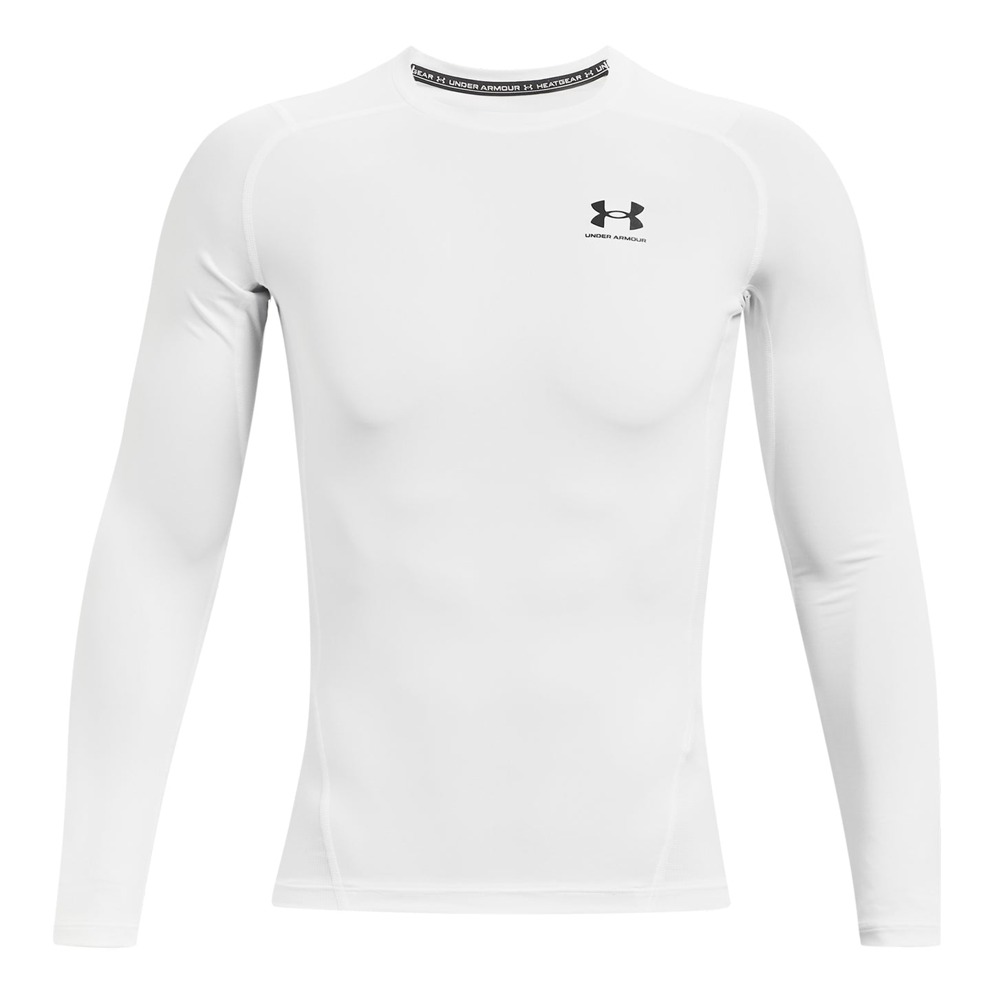 Under Armour Heatgear Comp S Dlouhým Rukávem Muži-Bílá,Černá