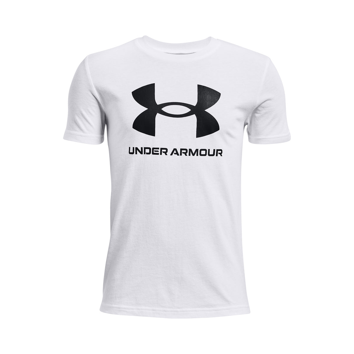 Under Armour Sportstyle Logo Tričko Chlapci - bílá, černá