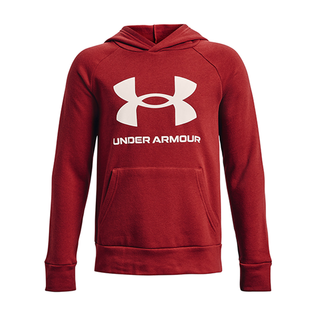 Under Armour Fleece Hoody Chlapci - červená, šedá