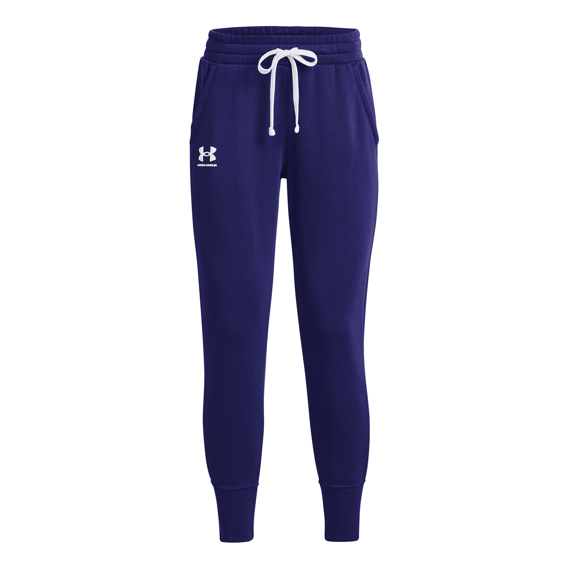 Under Armour Fleece Tréninkové kalhoty Dámy - tmavě modrá, bílá