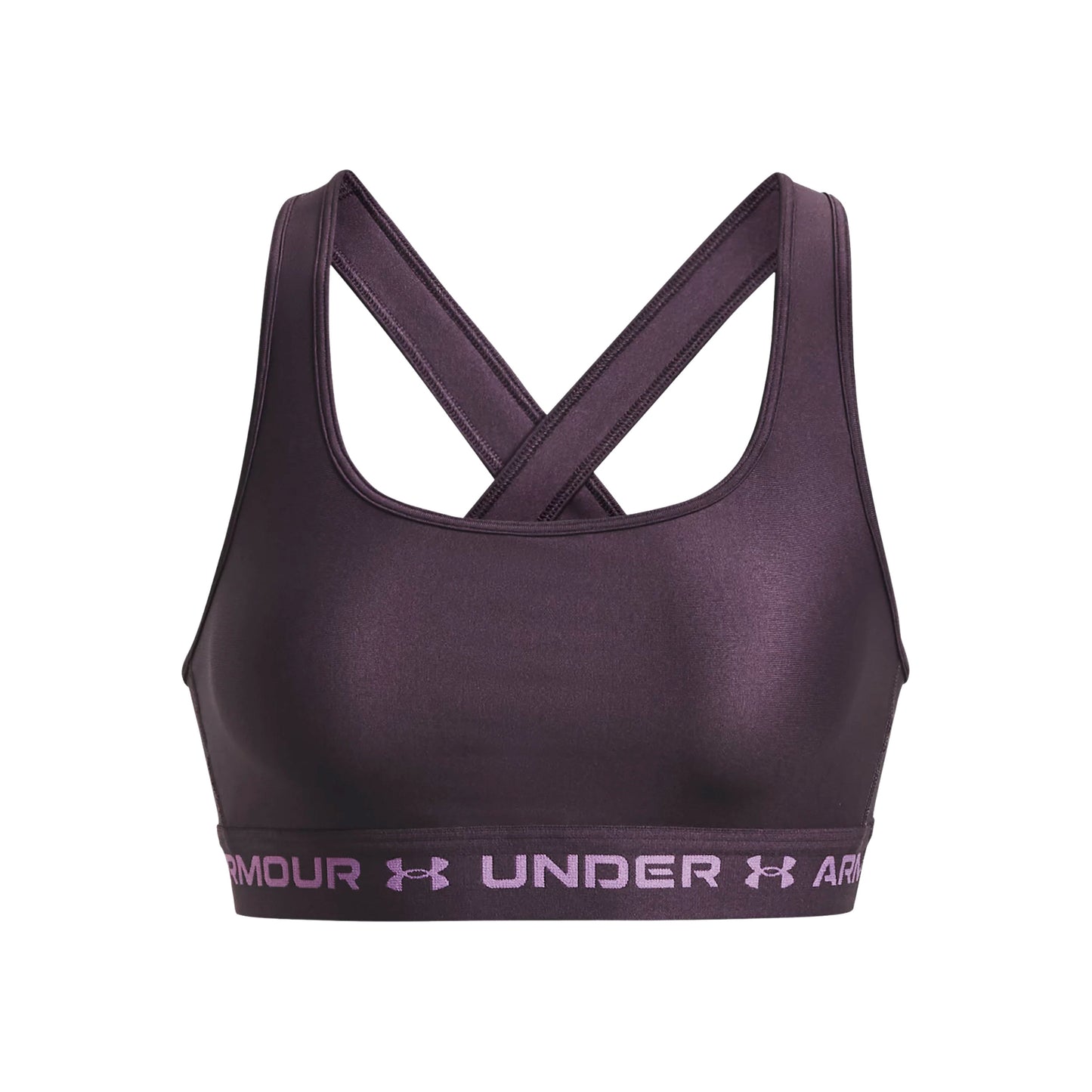 Under Armour Crossback Mid Sportovní podprsenka Dámy - fialová, apricot