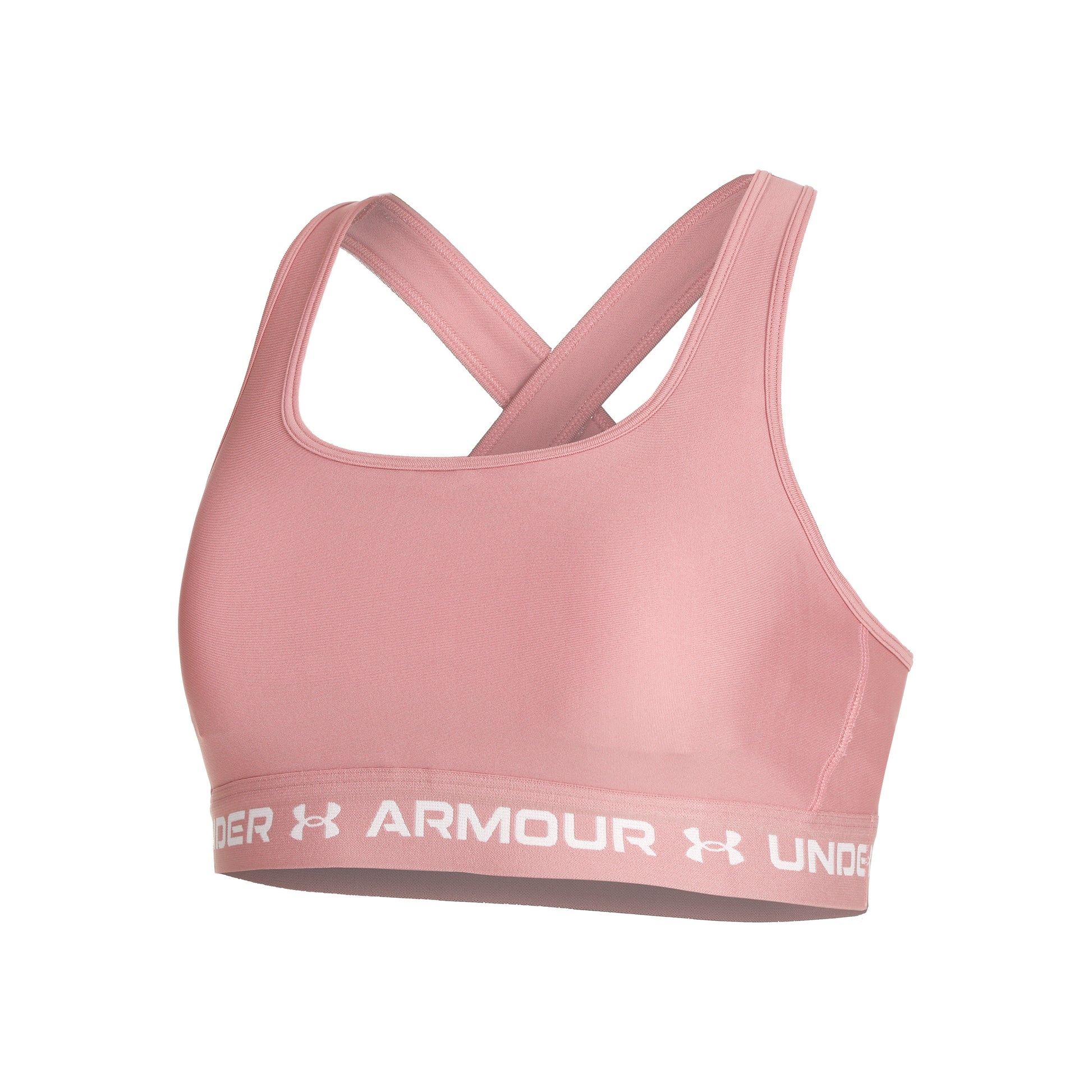 Under Armour Crossback Mid Sportovní podprsenka Dámy - růžová,