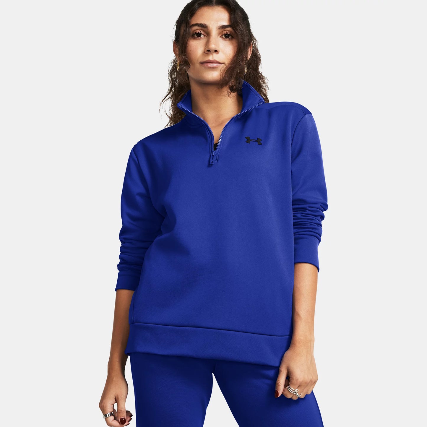 Under Armour 1/4 Zip S dlouhým rukávem Dámy - tmavě modrá,