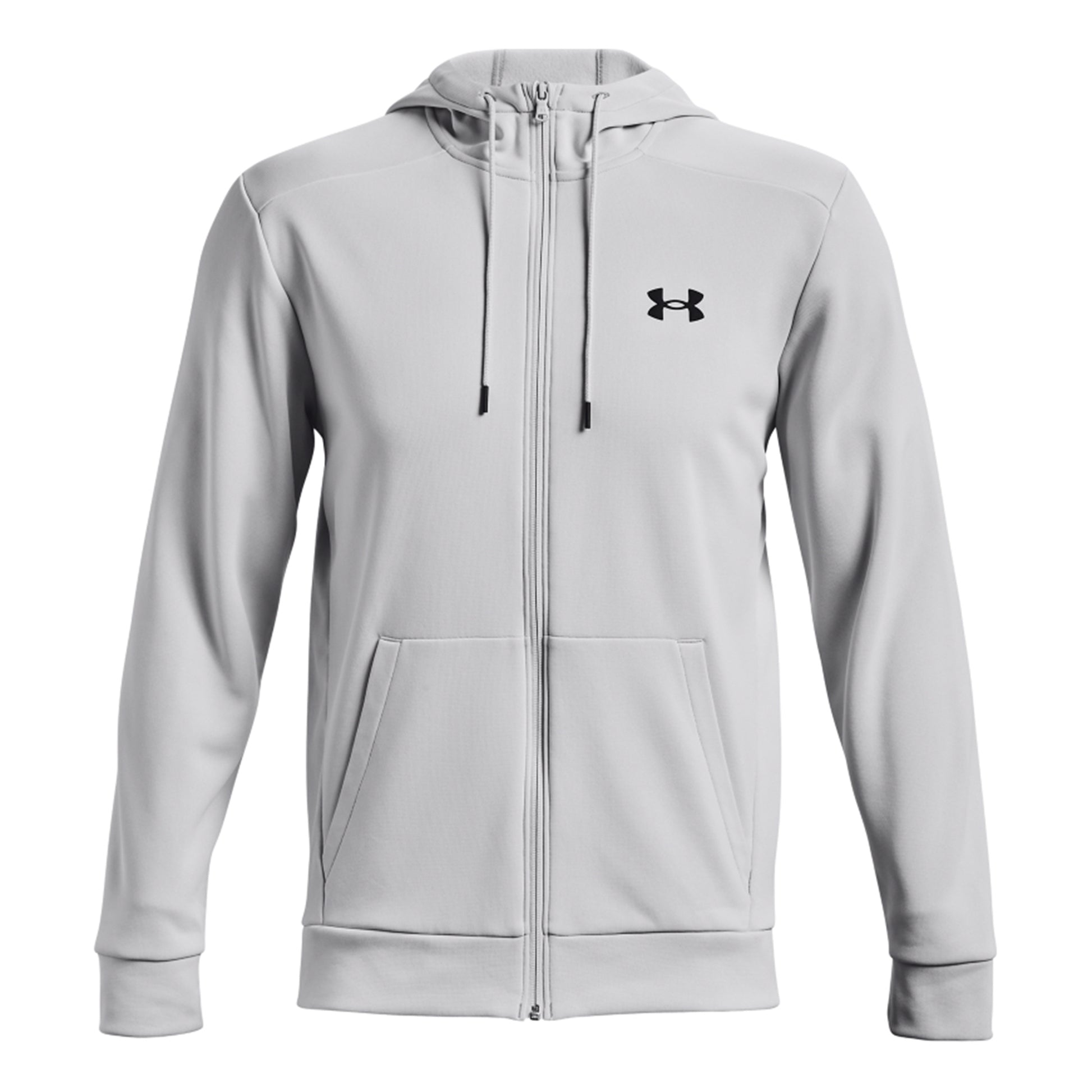 Under Armour Fleece Full Zip Mikina s kapucí Muži - světle šedá,