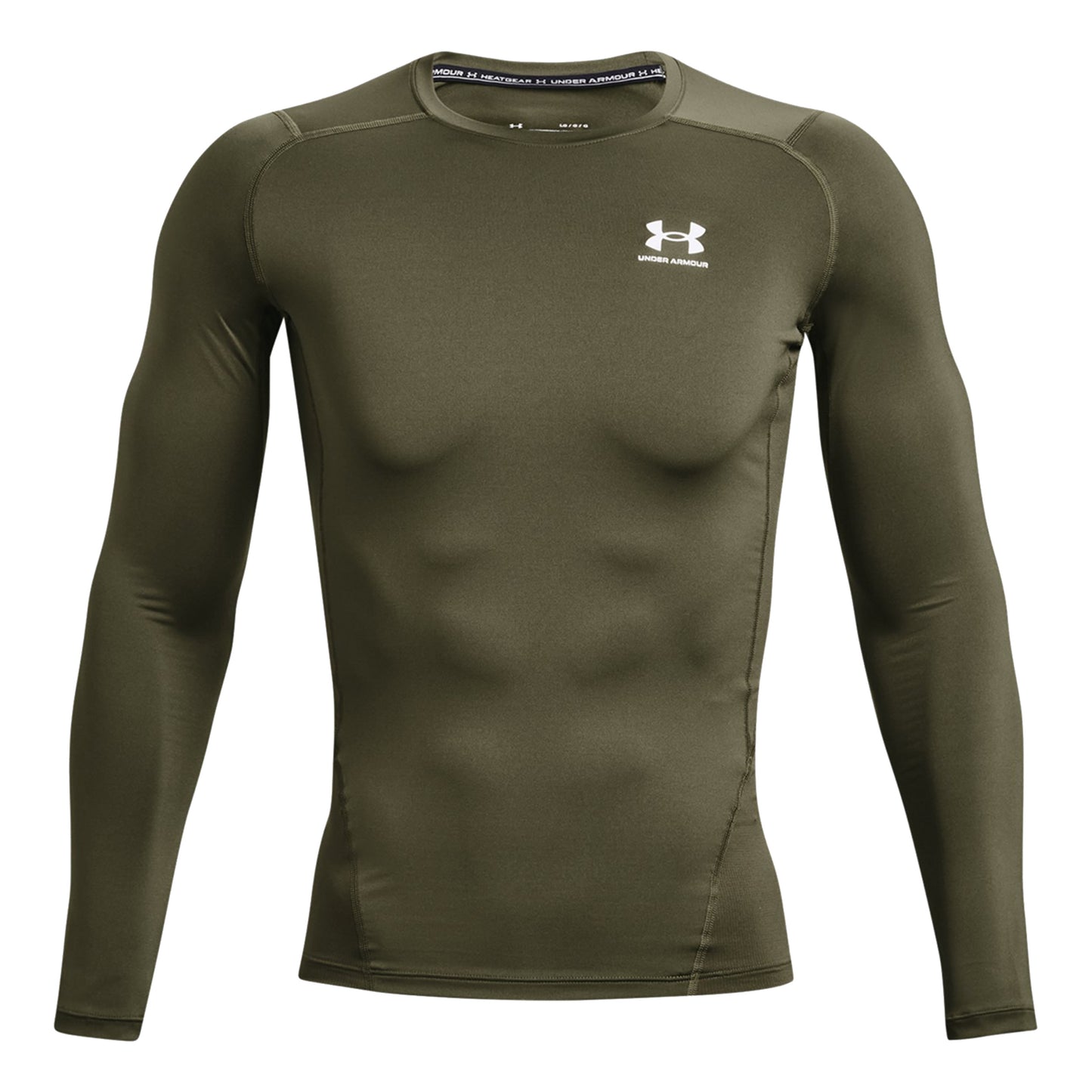 Under Armour Heatgear Comp S dlouhým rukávem Muži - olivová,