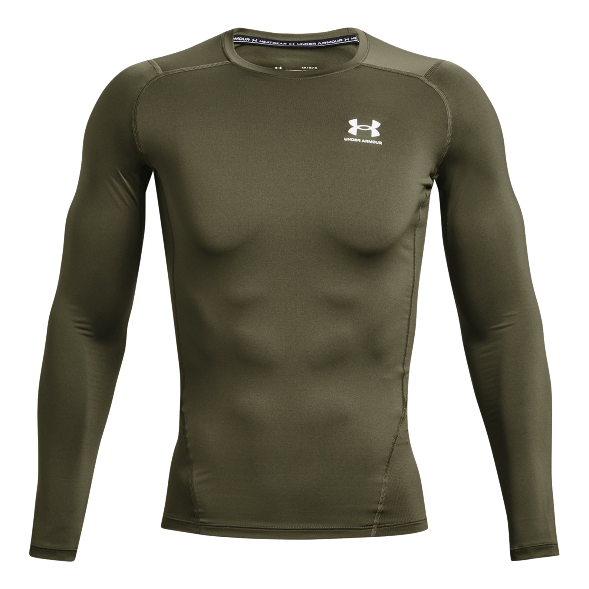 Under Armour Heatgear Comp S dlouhým rukávem Muži - olivová,