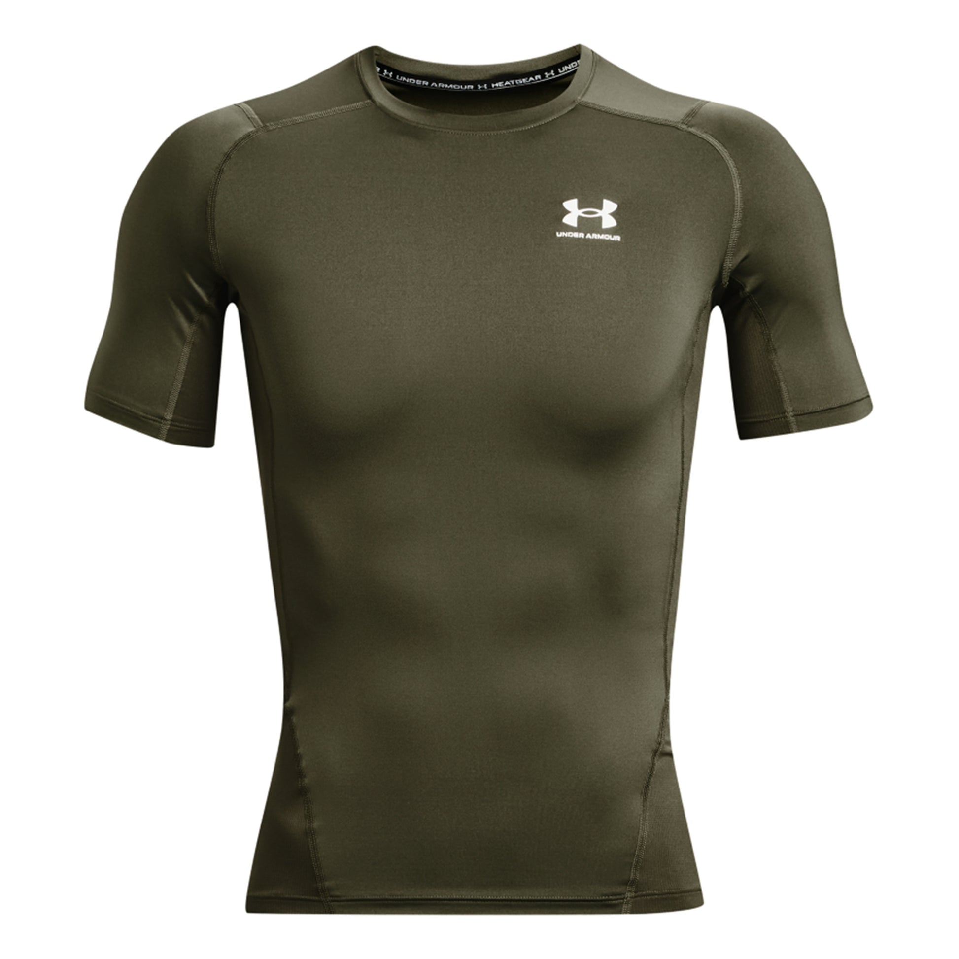 Under Armour Heatgear Comp Tričko Muži - olivová,