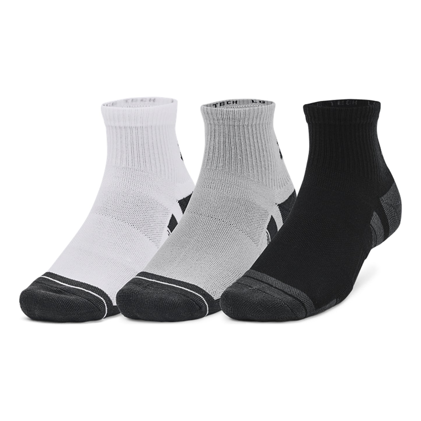 Under Armour Performance Tech Quarter Tenisové Ponožky 3ks V Baleni-Šedá,Vícebarevné