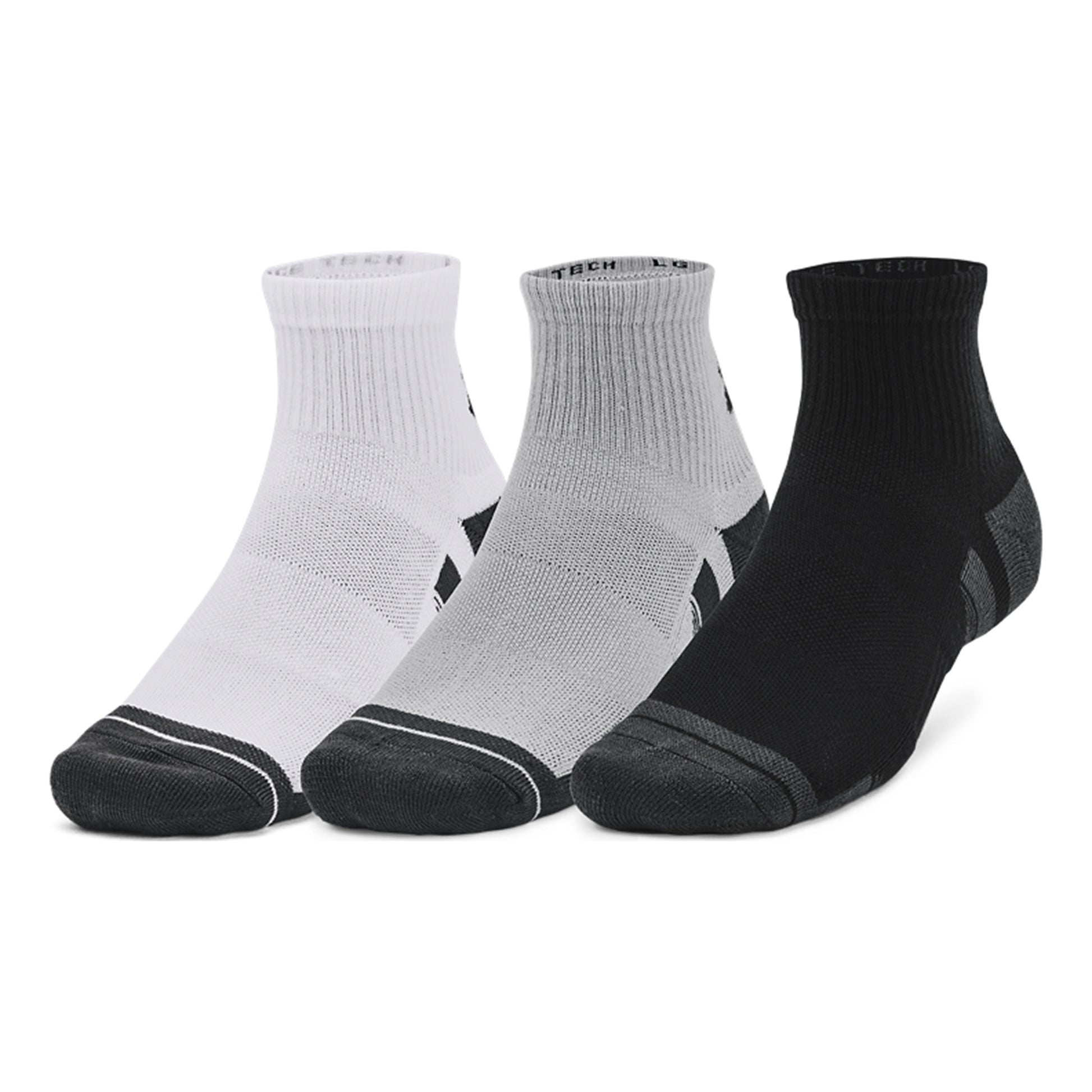 Under Armour Performance Tech Quarter Tenisové Ponožky 3ks V Baleni-Šedá,Vícebarevné