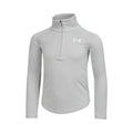 Tech Graphic Half-Zip S dlouhým rukávem Dívky - světle šedá, stříbrná