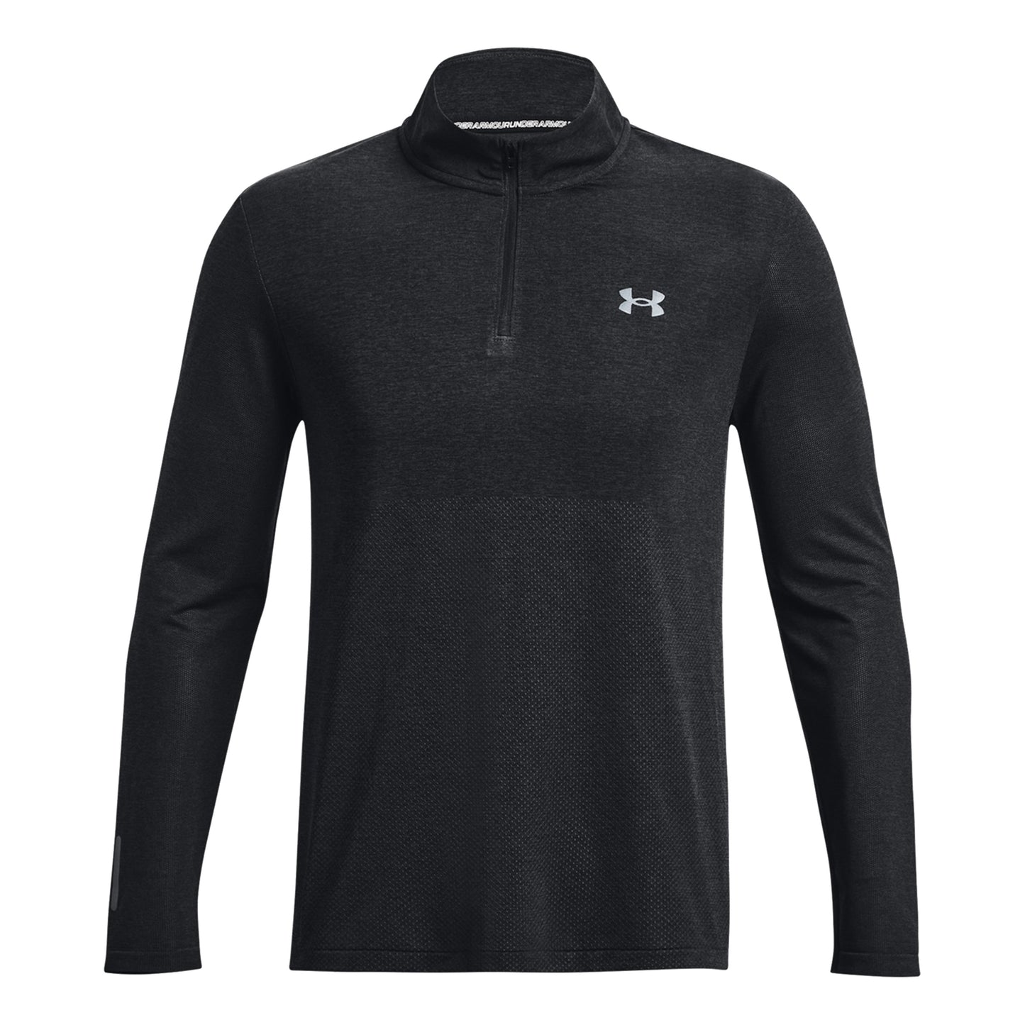 Under Armour Seamless Stride 1/4 Zip S Dlouhým Rukávem Muži-Černá