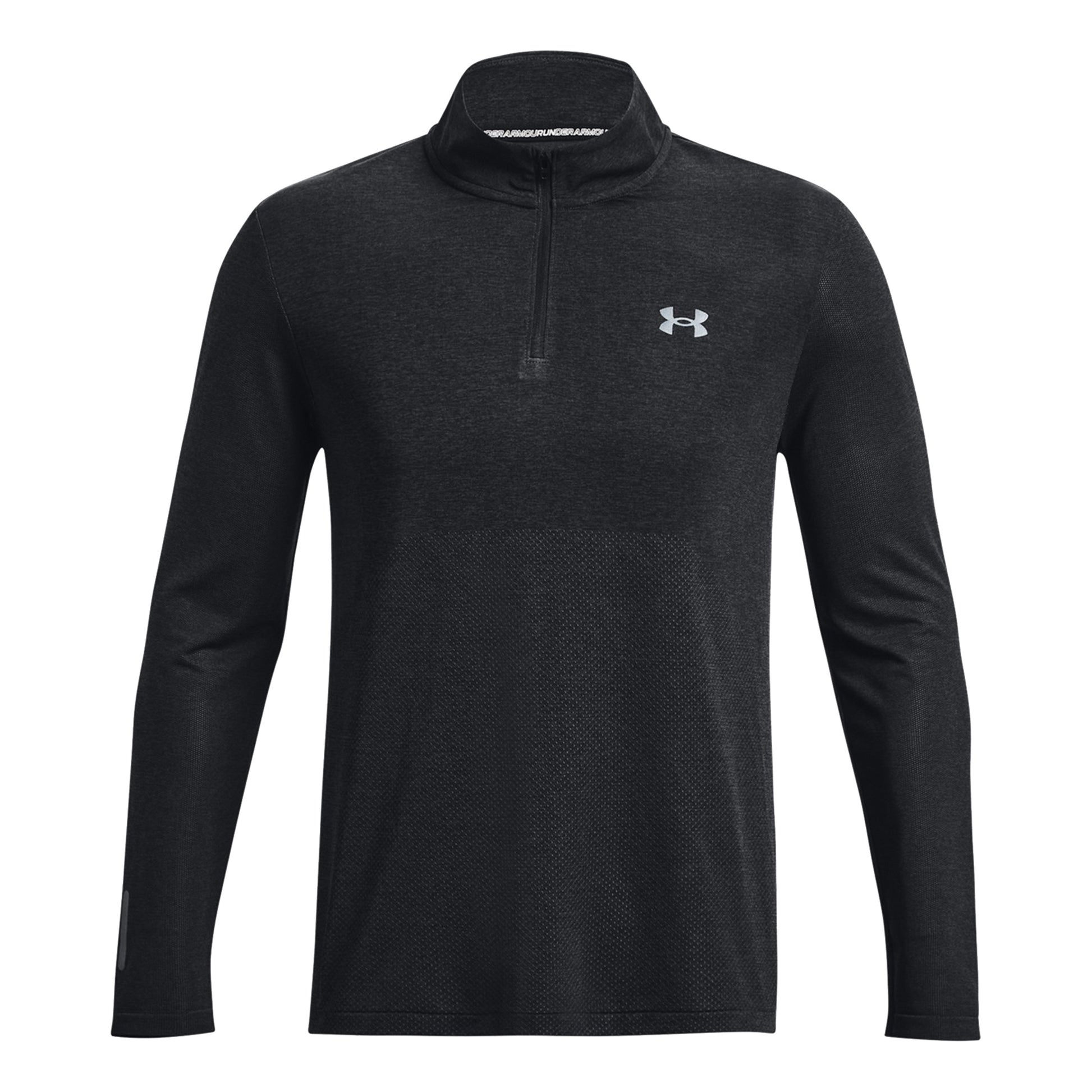 Under Armour Seamless Stride 1/4 Zip S Dlouhým Rukávem Muži-Černá