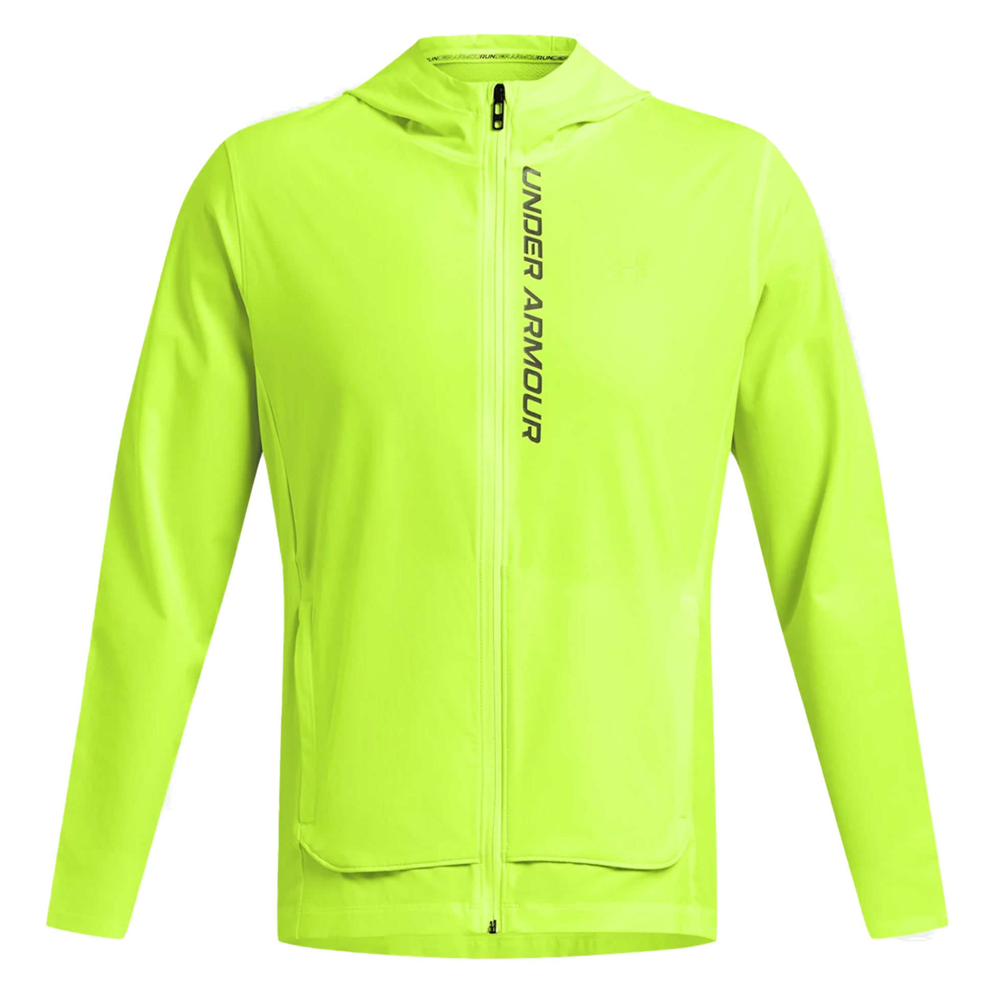 Under Armour Outrun The Storm Běžecká bunda Muži - neonově žlutá, černá