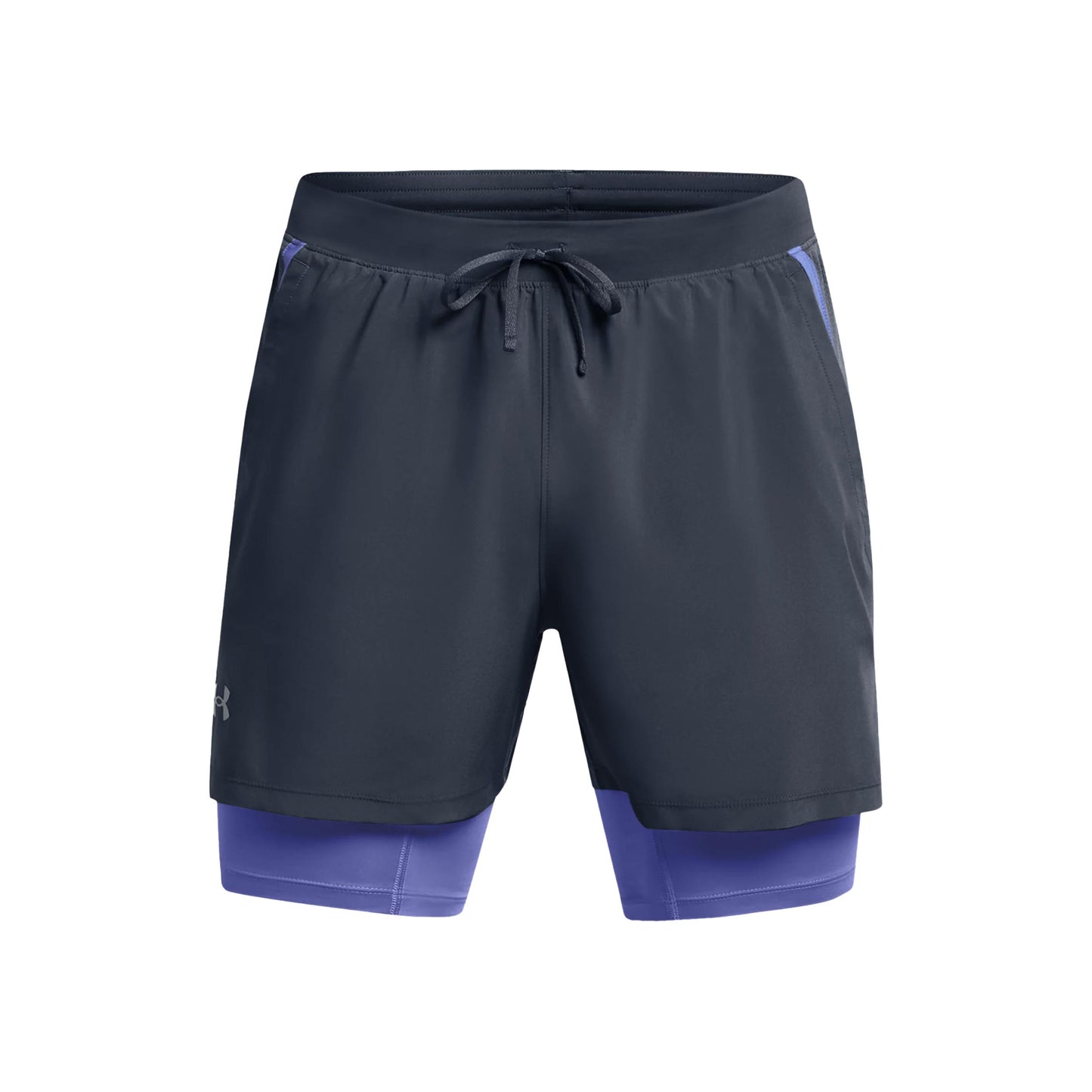 Under Armour Launch 2in1 5in Běžecké šortky Muži - šedá, fialová