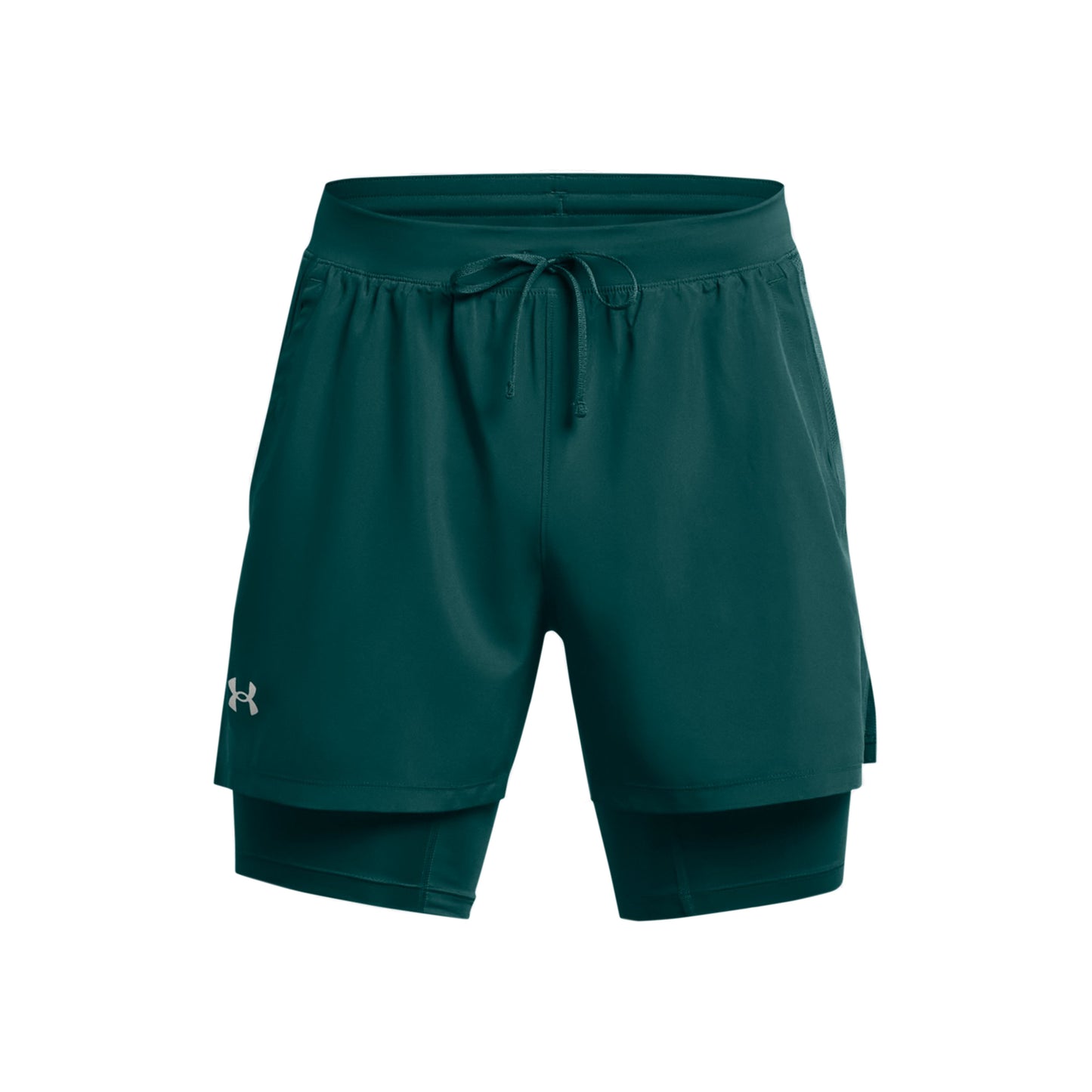 Under Armour Launch 2in1 5in Běžecké šortky Muži - petrolejová,
