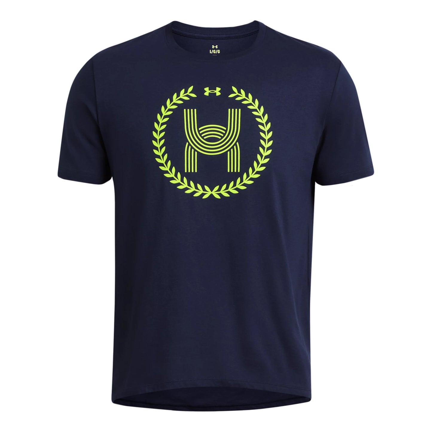 Under Armour Run Everywhere Wreath SS Běžecké Tričko Muži-Tmavě Modrá,Neonově Žlutá