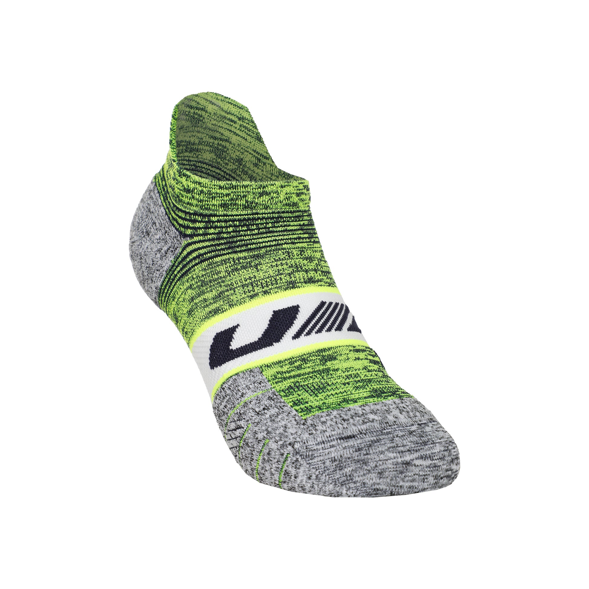 Under Armour AD Run Cushion 1pk No Show Running ponožky Unisex - neonově žlutá, šedá
