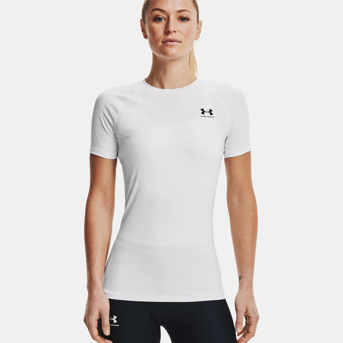 Under Armour Heatgear Authentics Comp Tričko Dámy-Bílá