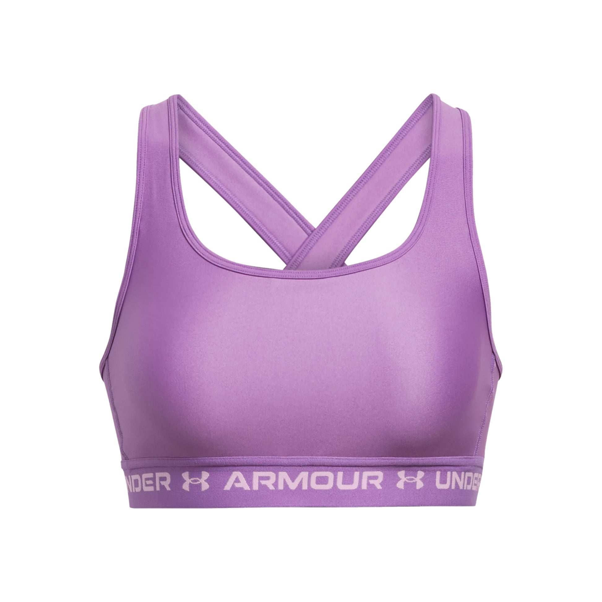 Under Armour Crossback Mid Sportovní podprsenka Dámy - fialová,