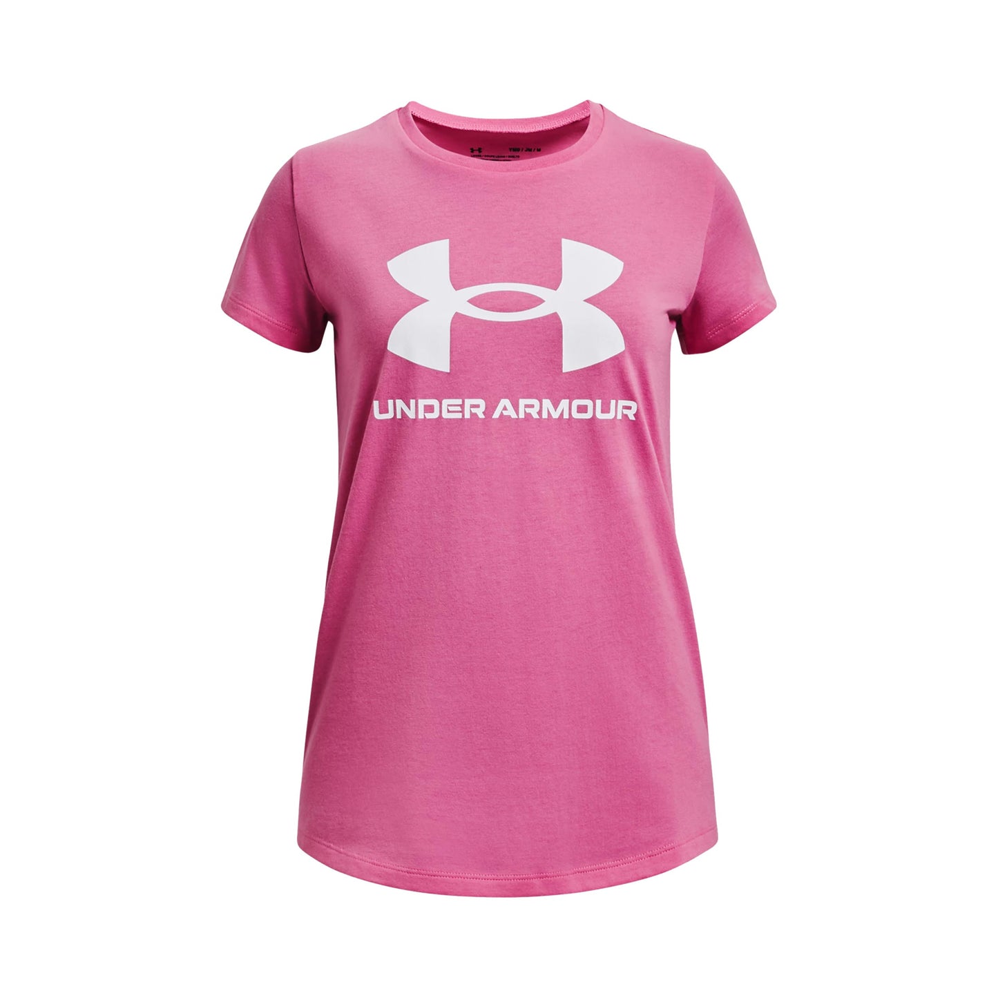 Under Armour Sportstyle Logo Tričko Dívky - růžová, růžová