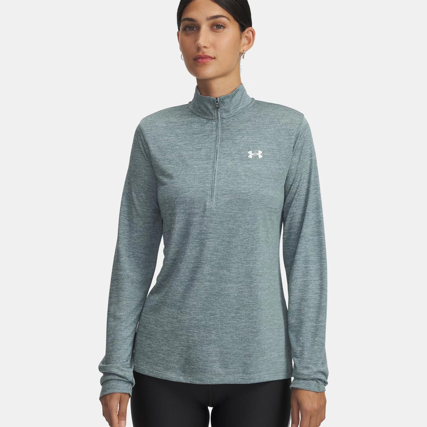 Under Armour Tech 1/2 Zip-Twist S dlouhým rukávem Dámy-bílá